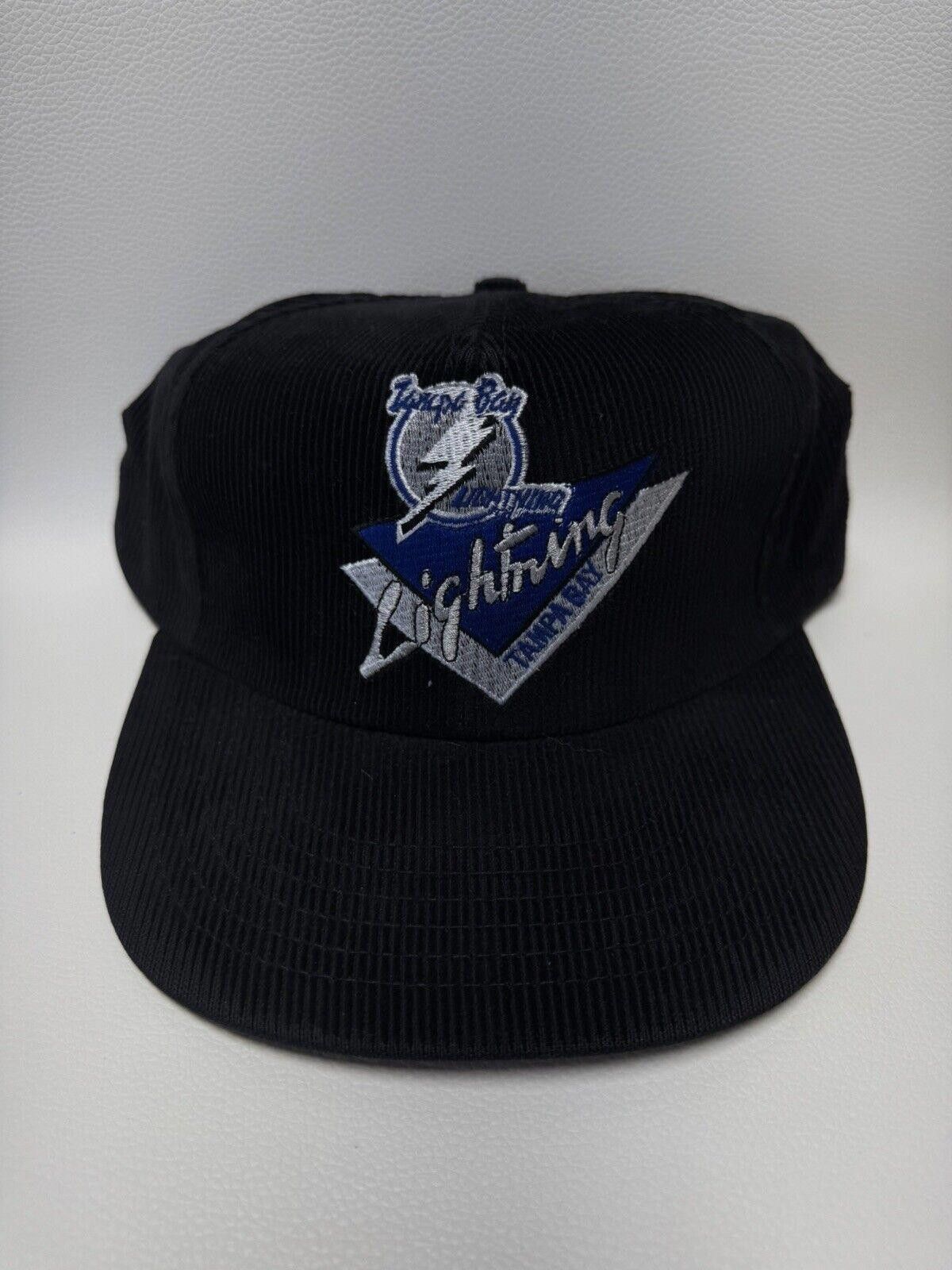 NHL × Vintage Rare Vintage NHL Tampa Bay Lightning Corduroy SnapBack Hat Size ONE SIZE - 1 Thumbnail