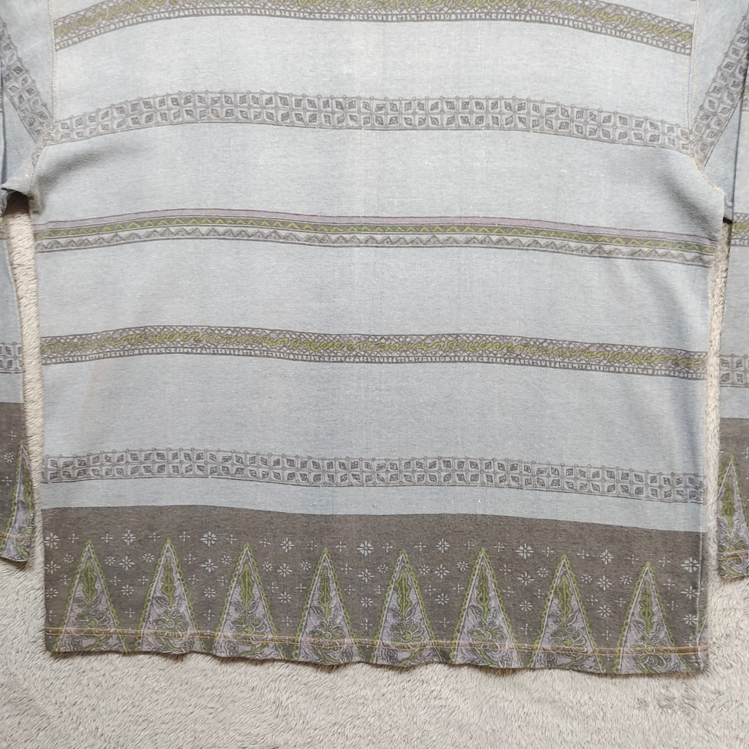 Vintage Vintage 90s Striped Long Sleeve Shirt, Surf Skate Style Size US XL / EU 56 / 4 - 6 Thumbnail