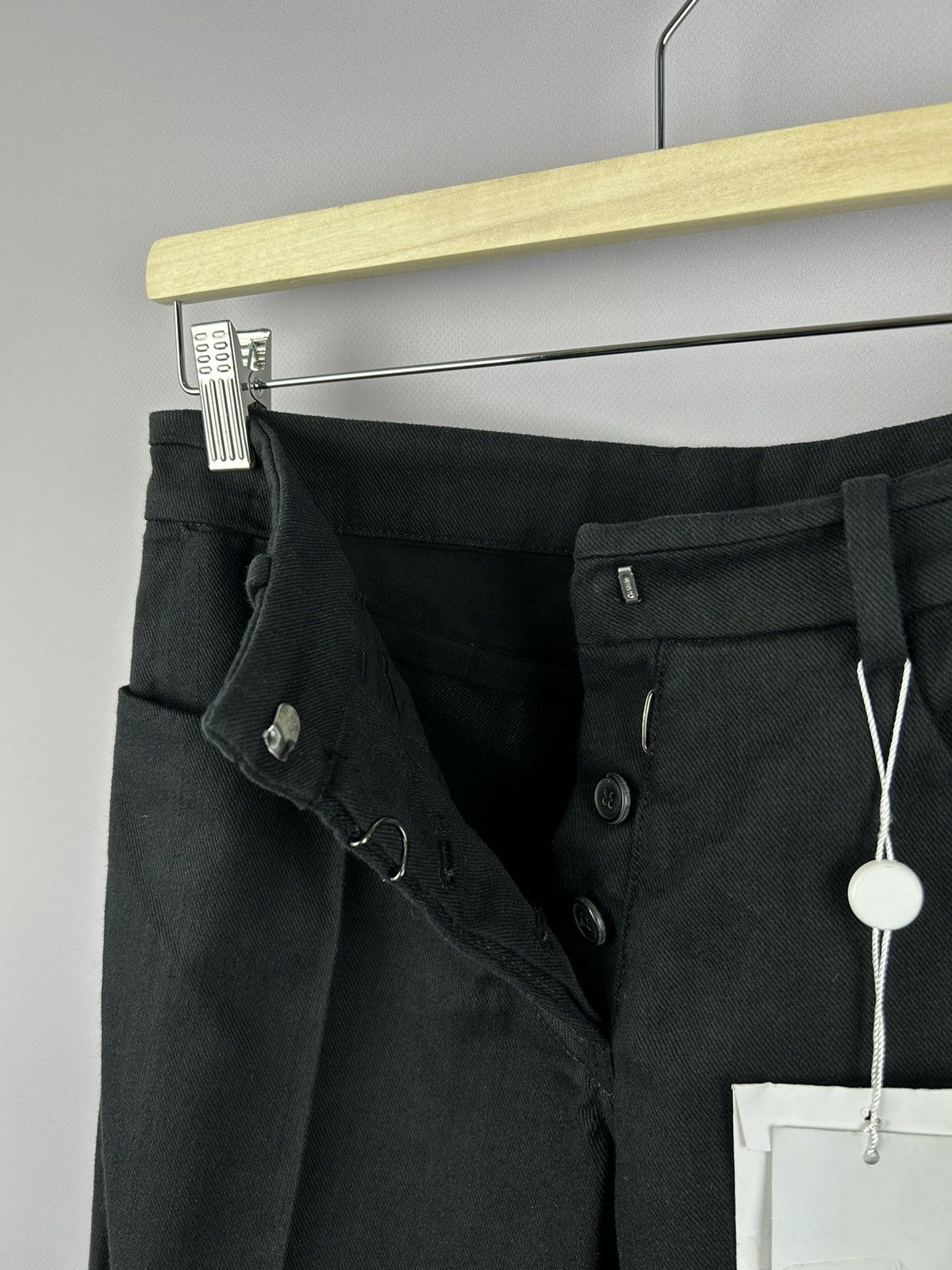 Maison Margiela Maison Margiela S/S 2010 Flat Front Black Pants Size IT42 Size 28" / US 6 / IT 42 - 6 Thumbnail
