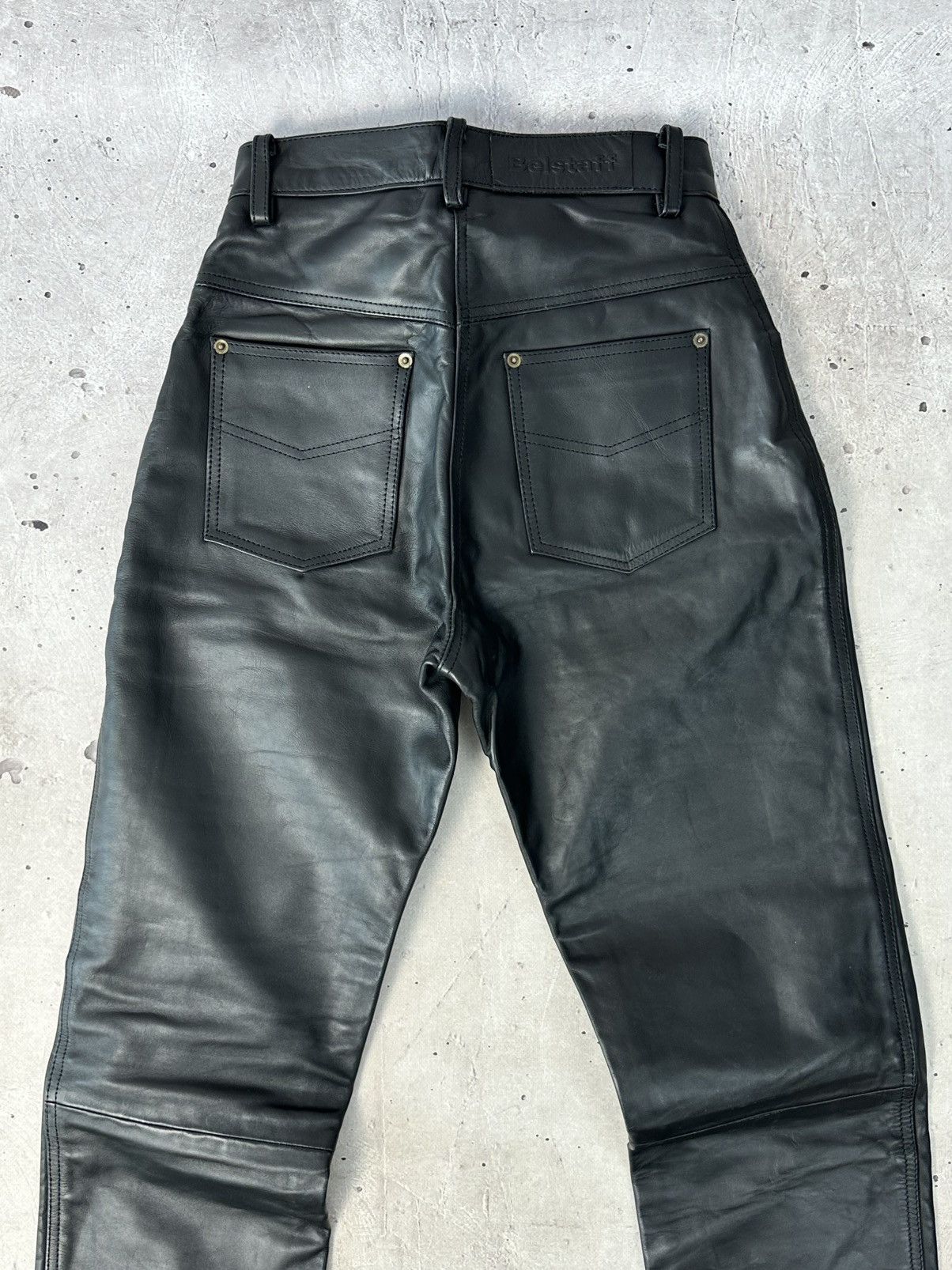 Belstaff Belstaff Vintage Leather Black Biker Pants Size 30" / US 8 / IT 44 - 10 Thumbnail