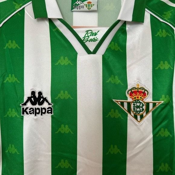Kappa Real Betis Joaquin #27 Retro Soccer Jersey Home Green 95/97 Size US L / EU 52-54 / 3 - 4 Thumbnail