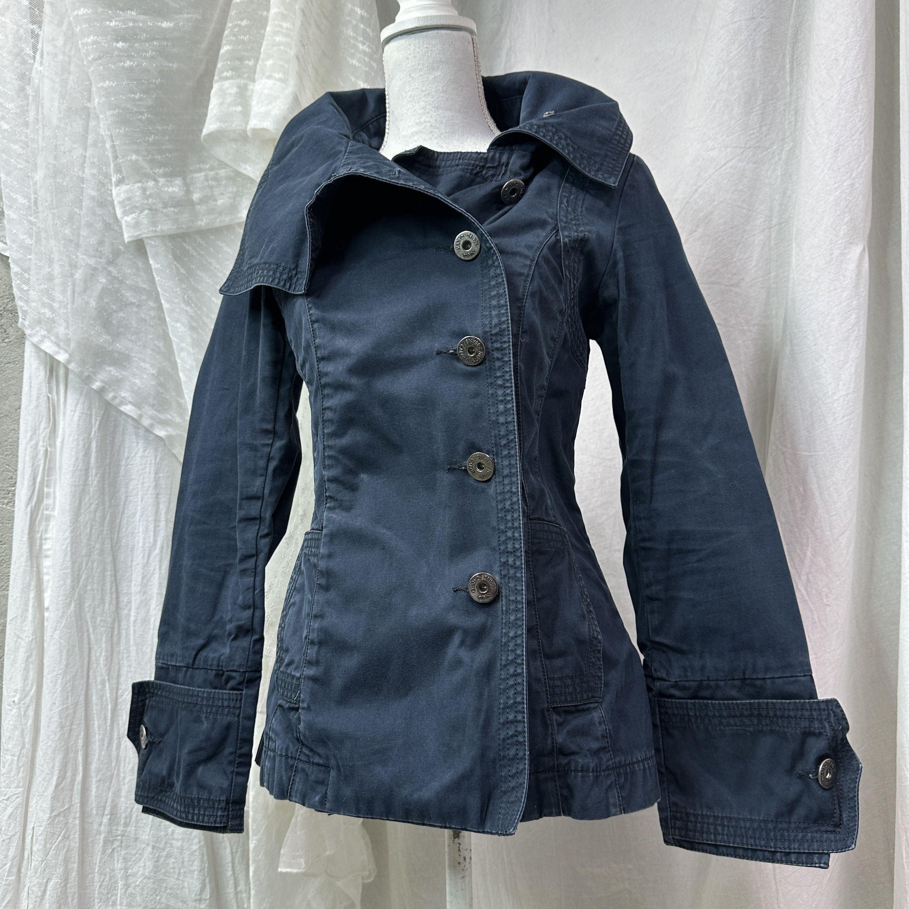 Calvin Klein Vintage Asymmetrical Big Collar Calvin Klein Military Blazer Size M / US 6-8 / IT 42-44 - 7 Thumbnail
