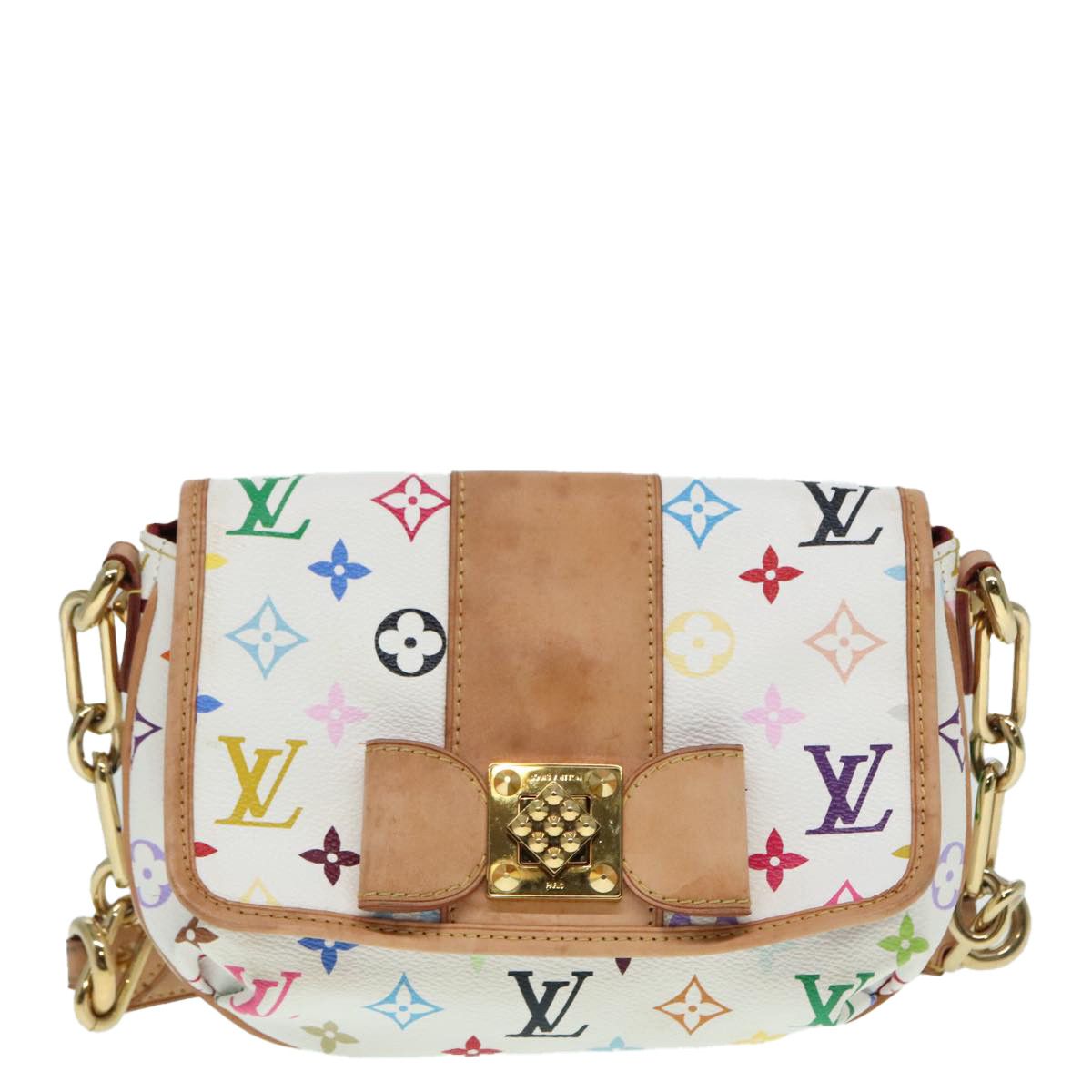Louis Vuitton Patti White Canvas Shoulder Bag (Pre-Owned) Size ONE SIZE - 1 Thumbnail