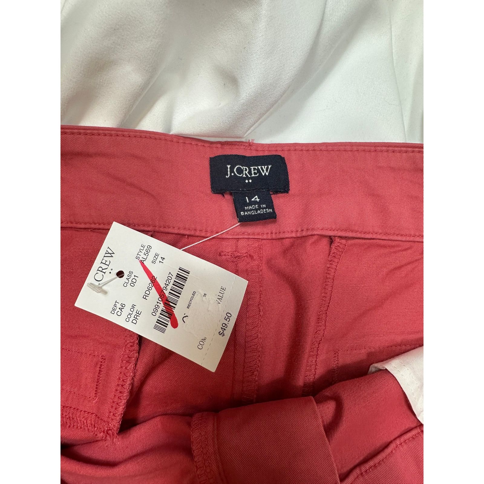 J.Crew Re-Imagined by J Crew Classic Twill Chino Shorts Salmon 14 Size 36" / US 14 / IT 50 - 14 Thumbnail