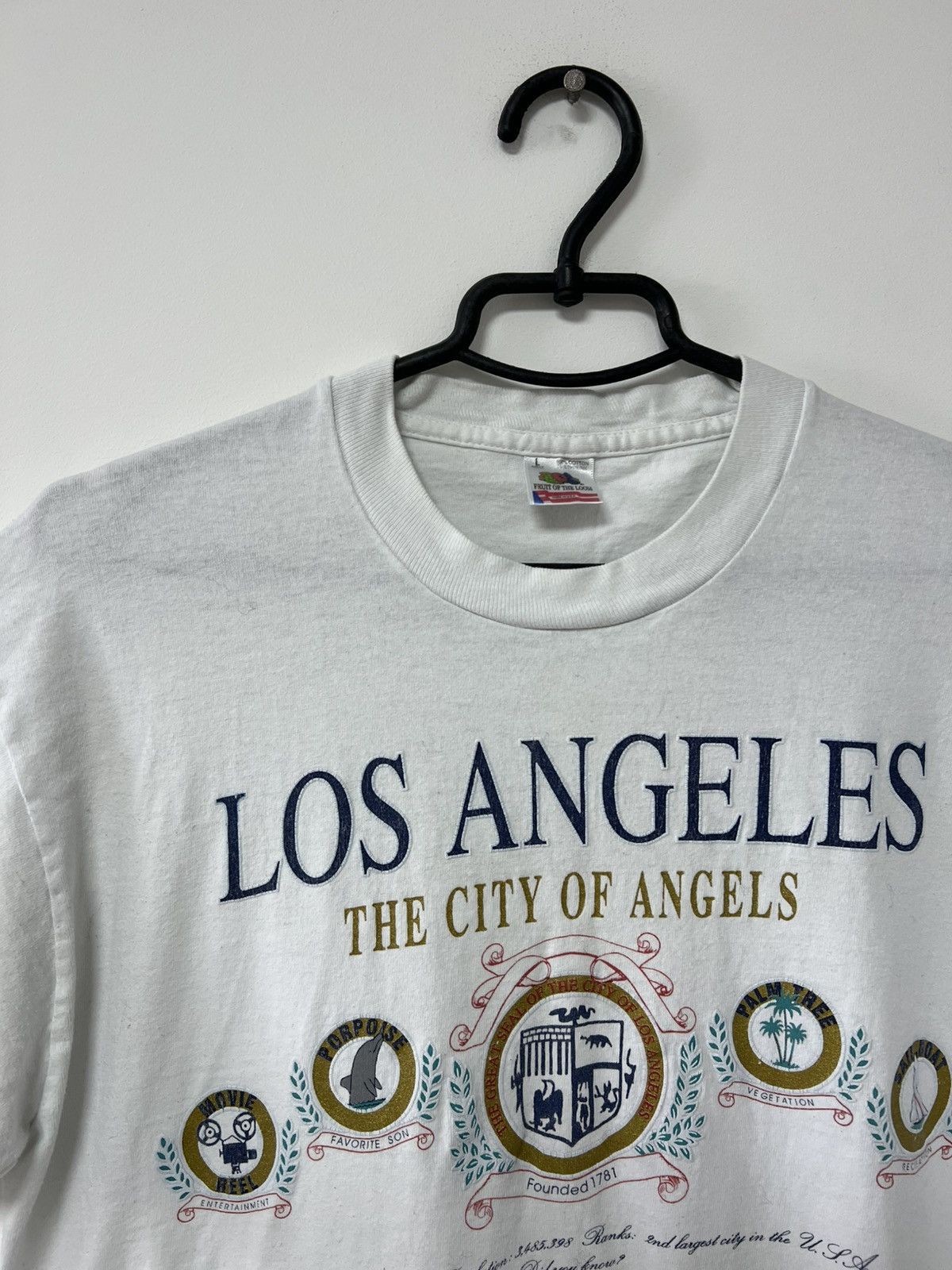 Fruit Of The Loom Vintage 90's Los Angeles The City of Angels Streetwear sz L Size US L / EU 52-54 / 3 - 5 Thumbnail