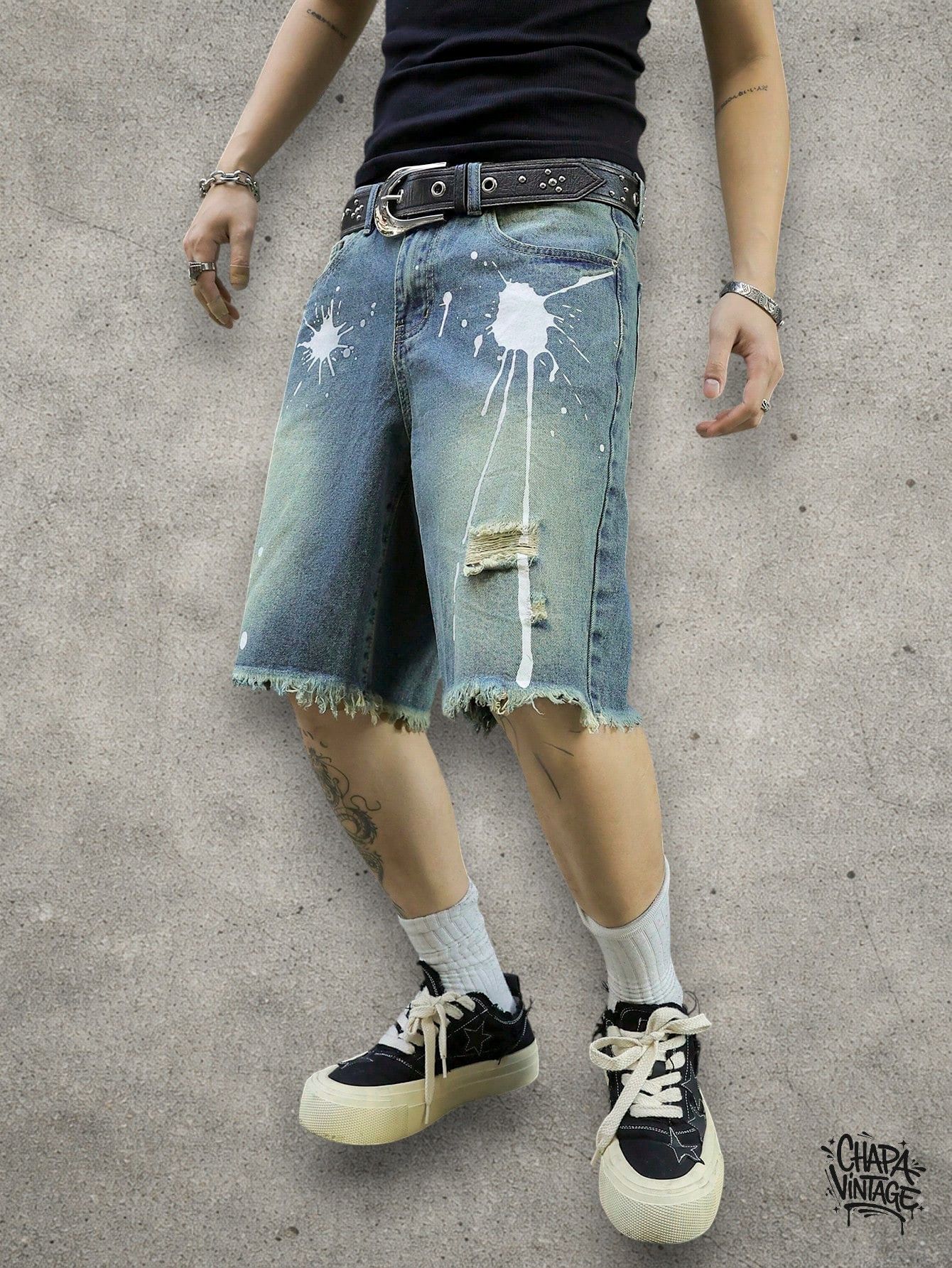 Japanese Brand ripped jeans shorts Size US 32 / EU 48 - 1 Thumbnail