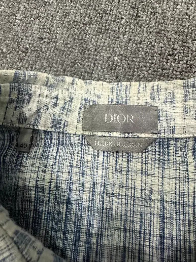Dior Dior White and blue full-print shirt Size US XXS / EU 40 - 3 Thumbnail