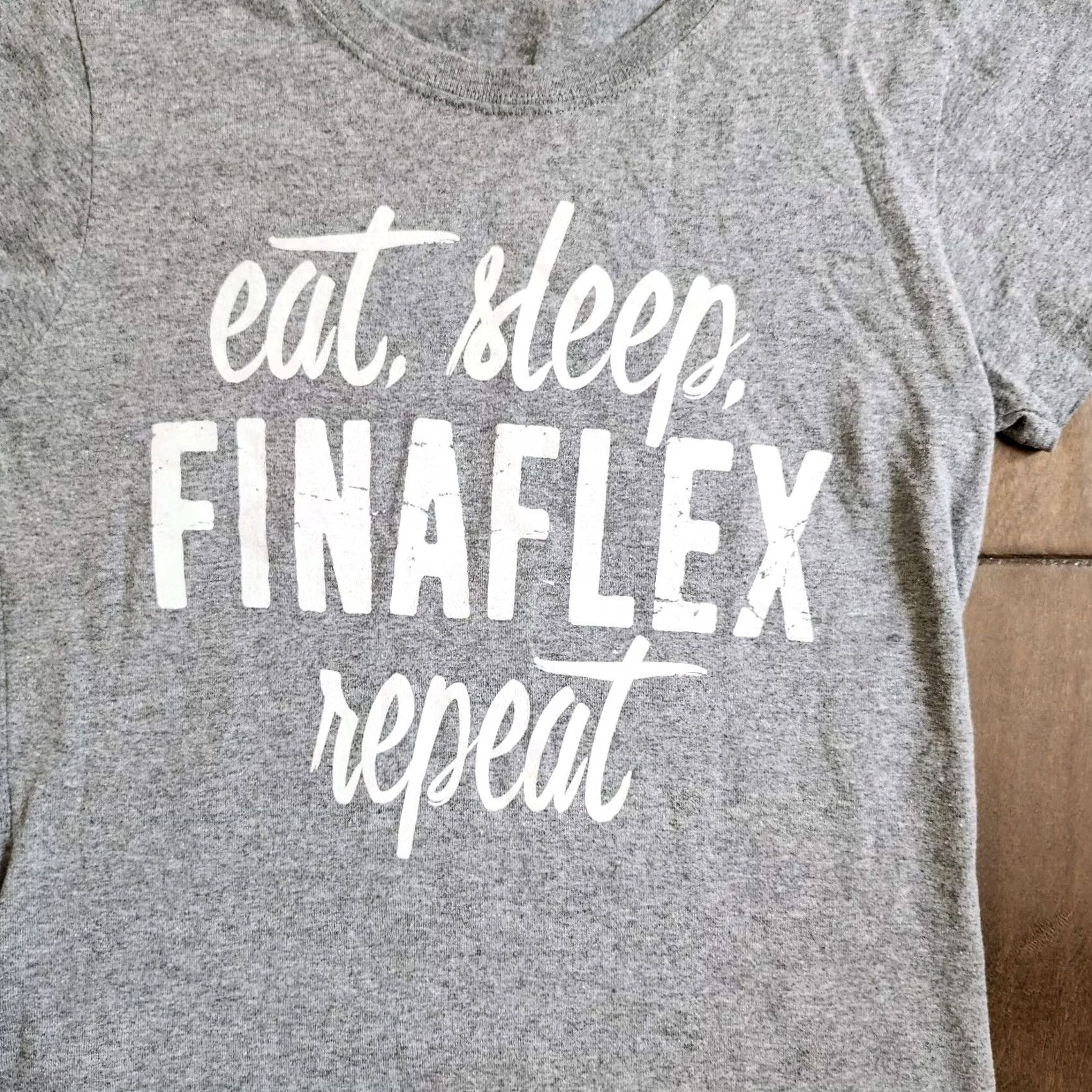 Vintage Repeat Shirt Womens S Gray Finaflex Women Eat Sleep Sexy Flex Top Size Size S / US 4 / IT 40 - 3 Thumbnail