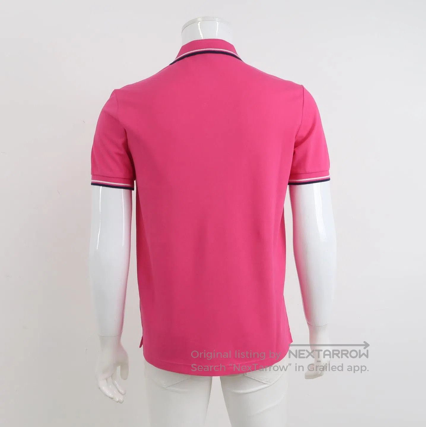 Prada Prada Cotton Logo Polo Shirt in Pink . Size M / US 6-8 / IT 42-44 - 1 Thumbnail