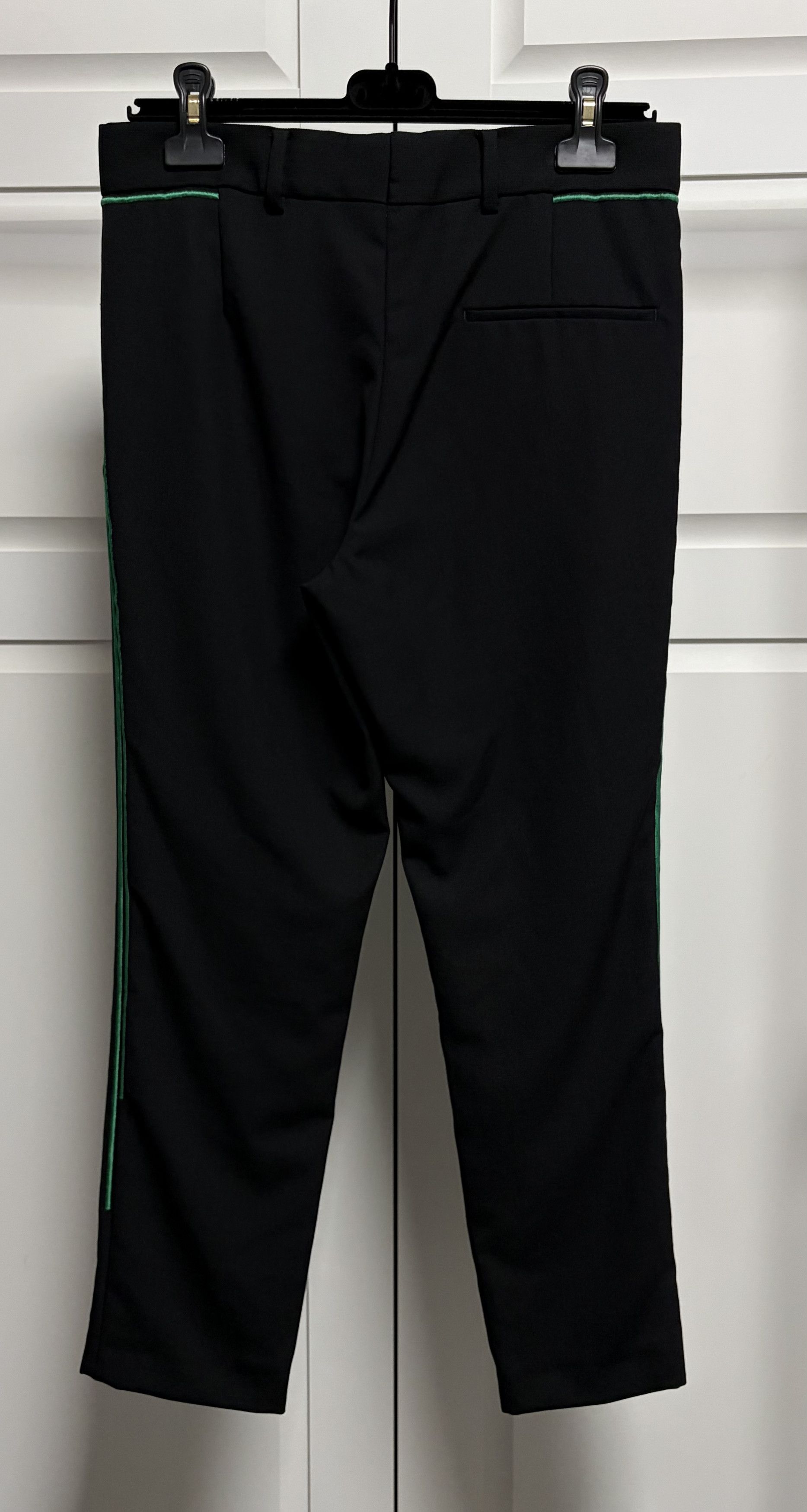Haider Ackermann Haider Ackermann Green Striped Trousers Size US 30 / EU 46 - 8 Thumbnail