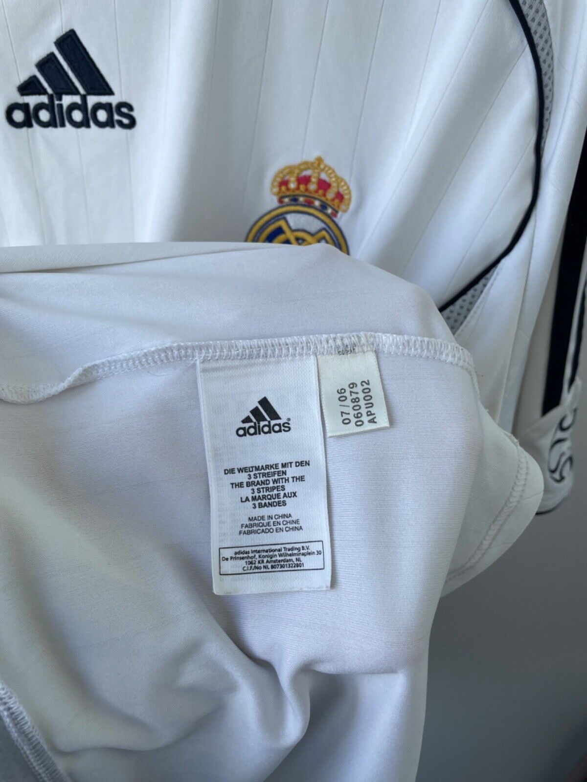 Adidas Real Madrid #9 Ronaldo Jersey Shirt Large 2006/2007 Size US XL / EU 56 / 4 - 7 Thumbnail