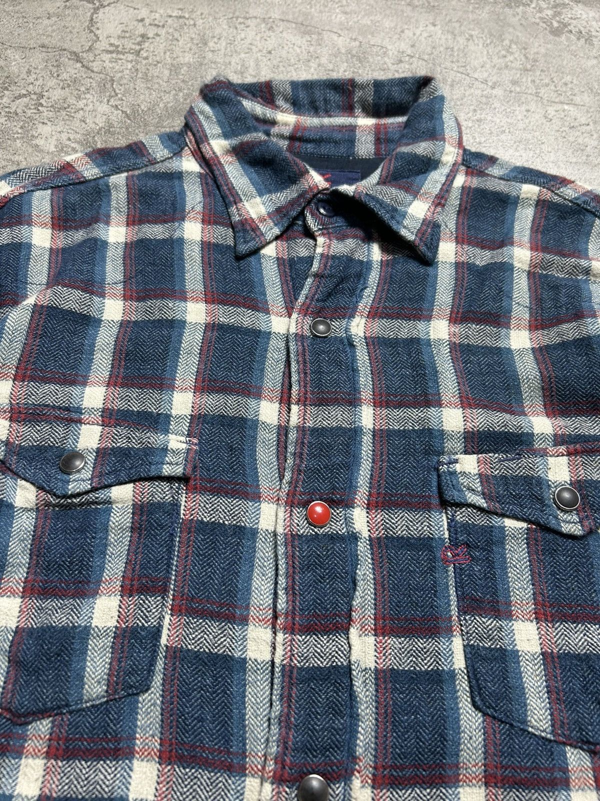45rpm 2000s 45RPM Western Plaid Snap Button Up Shirt Size US S / EU 44-46 / 1 - 5 Thumbnail