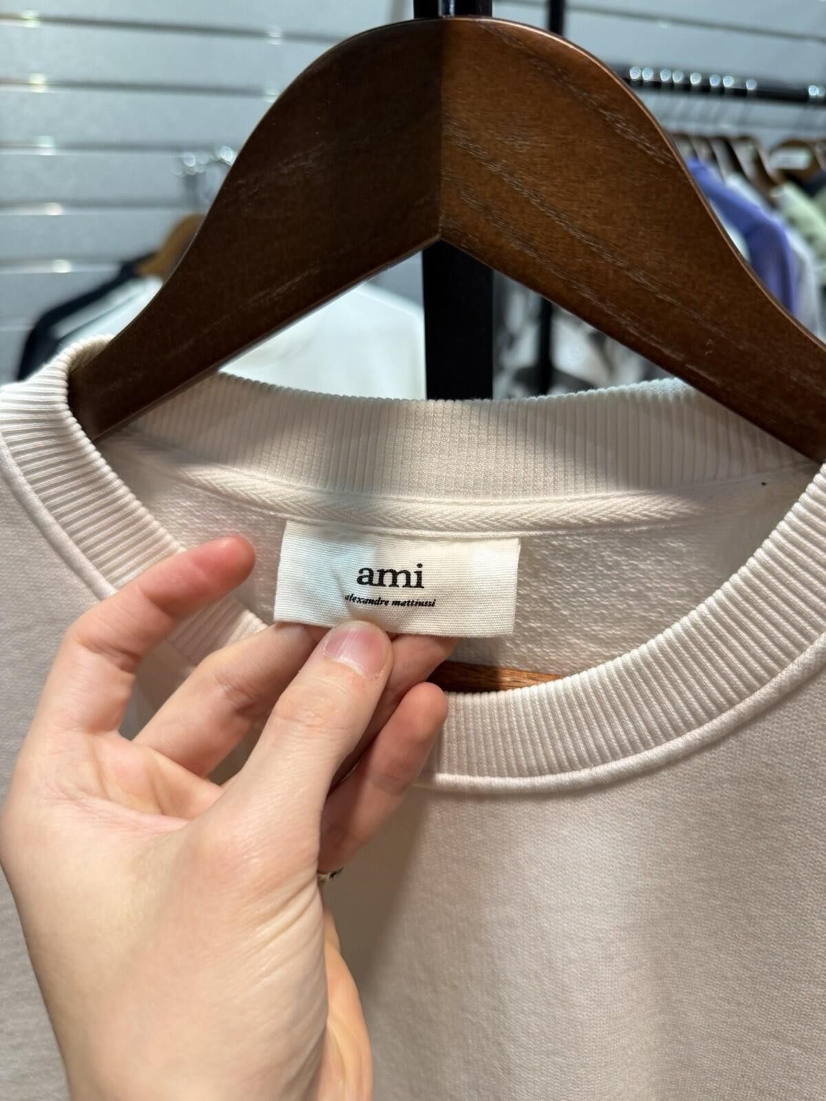 AMI Ami Paris Alexandre Mattiussi White Wool Sweatshirt Medium Size US M / EU 48-50 / 2 - 7 Thumbnail