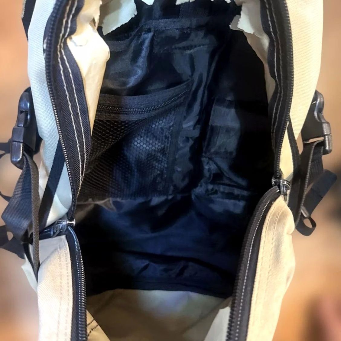 Logo 7 VINTAGE STUSSY 2WAY Backpack Shoulder Bag S Logo Rare USED Navy Tag 90s OLD Mens Size ONE SIZE - 4 Thumbnail