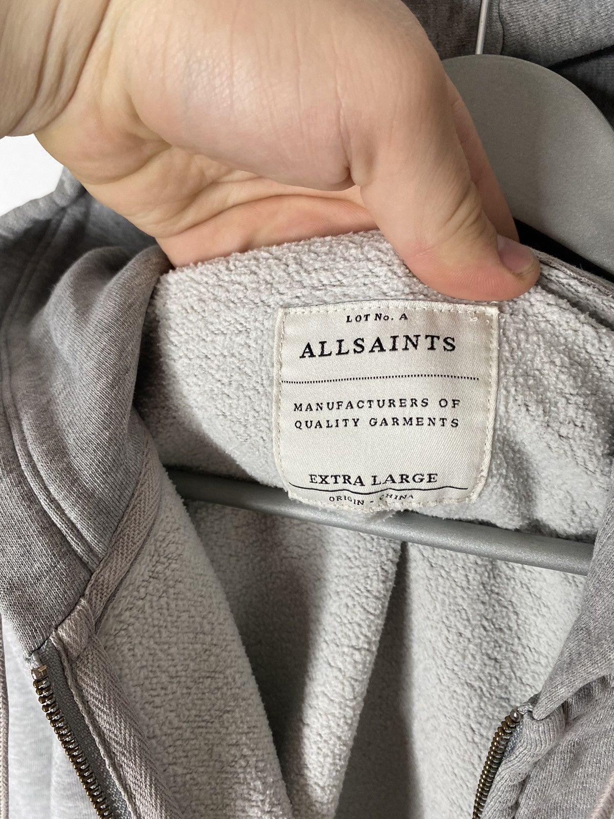 Other ❌Vintage Allsaints Full Zip Hoodie Jumper Pullover❌ Size US L / EU 52-54 / 3 - 7 Thumbnail