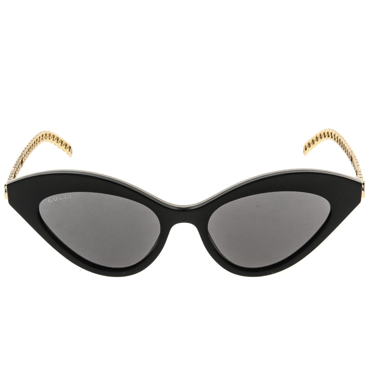 Gucci GUCCI GG0978S CHAIN 0978 Gold Black Crystal Heart 004 Size ONE SIZE - 10 Thumbnail