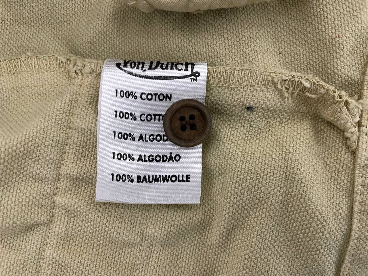 Von Dutch Von Dutch Natural Vintage Cotton Vest Size US S / EU 44-46 / 1 - 7 Thumbnail