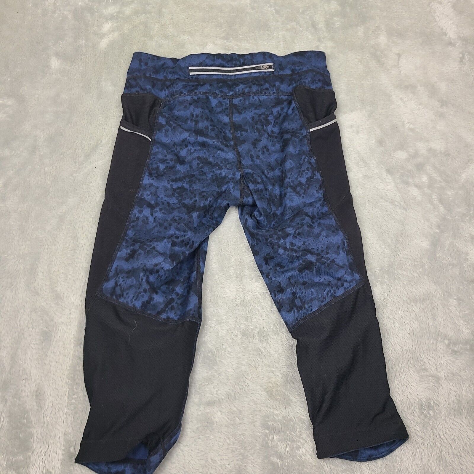 Athleta Athleta Blue Dapple Be Free Knicker Tight Yoga Fitness Pant Size 27" / US 4 / IT 40 - 8 Thumbnail