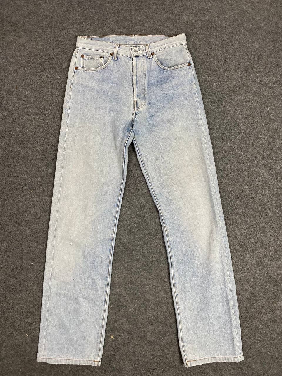 Levi's vintage 80s levis 501 lightwash denim nice design Size US 29 - 6 Thumbnail