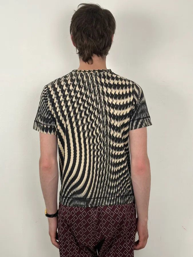 Just Cavalli SS2001 Cavalli Psycho Multi-Patterned T-Shirt Size US S / EU 44-46 / 1 - 3 Thumbnail
