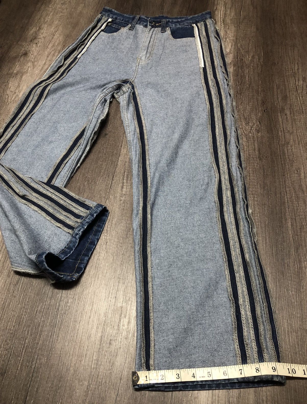 Japanese Brand me+em select Jeans Rare Design (unisex) Size US 28 / EU 44 - 10 Thumbnail