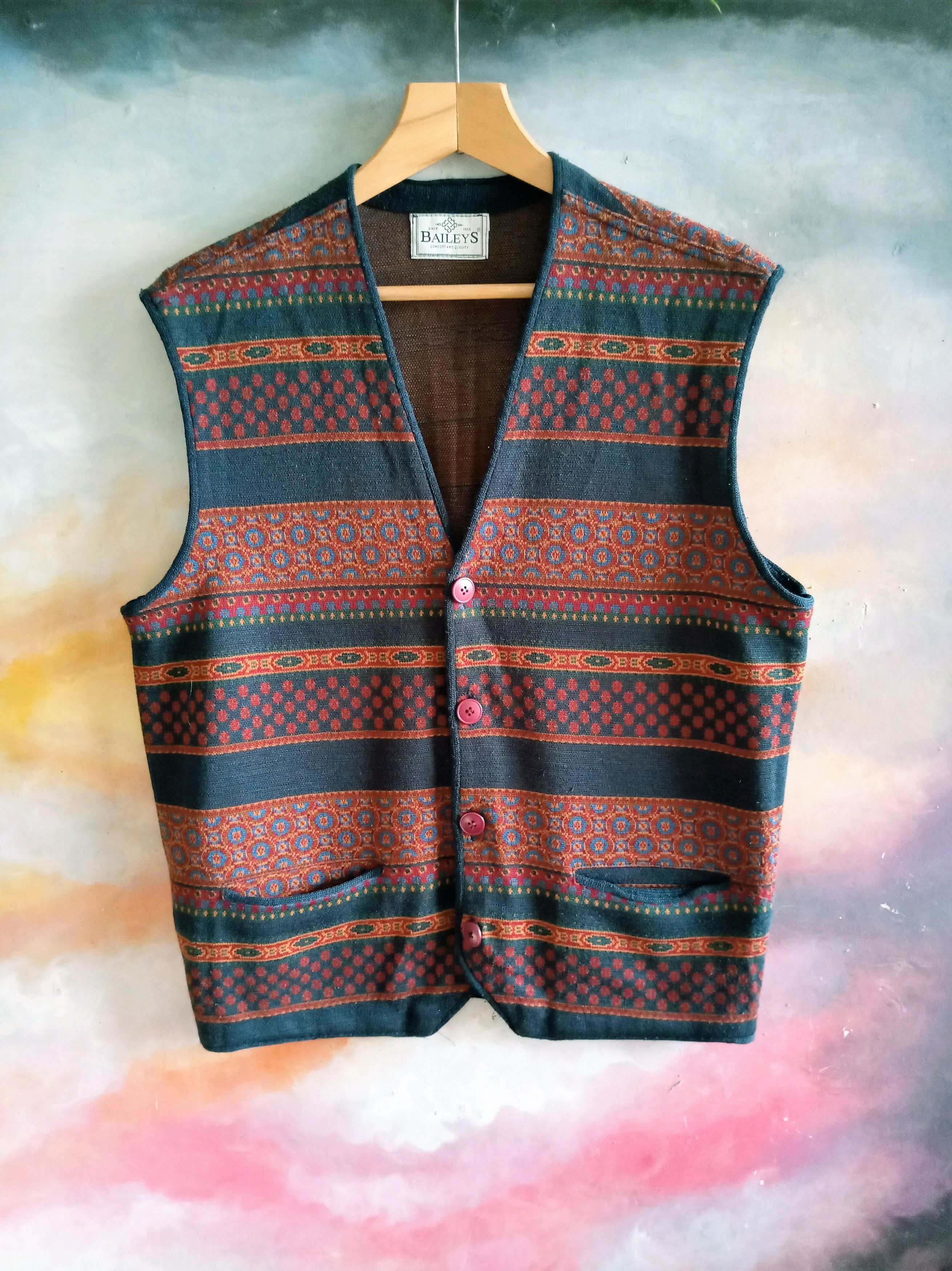 Vintage Baileys, RARE true vintage vest Size US L / EU 52-54 / 3 - 10 Thumbnail