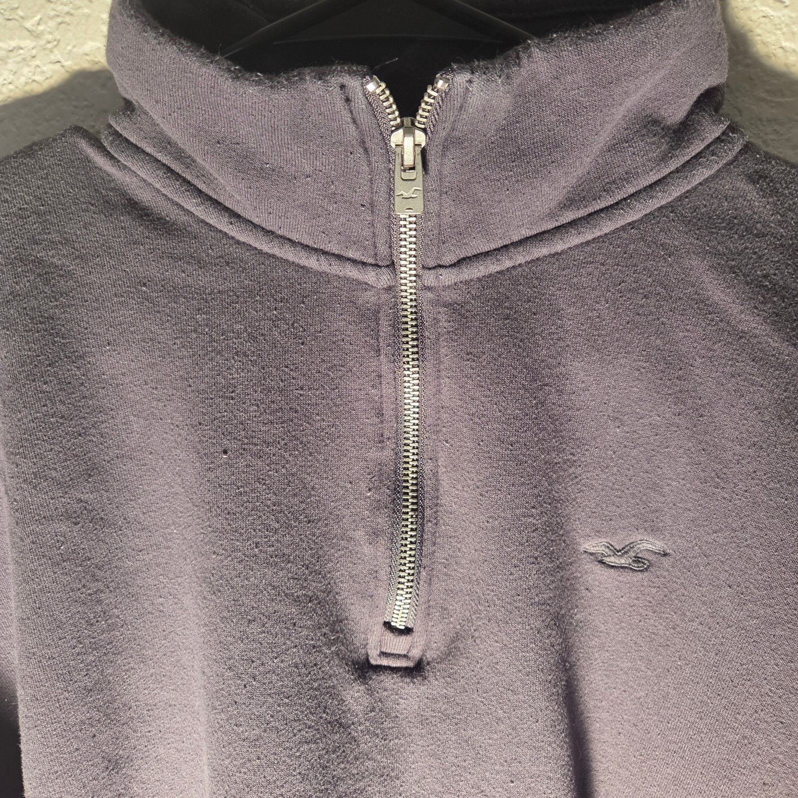 Hollister Hollister Dark Grey Quarter-Zip Pullover - Men's Size L Size US L / EU 52-54 / 3 - 5 Thumbnail
