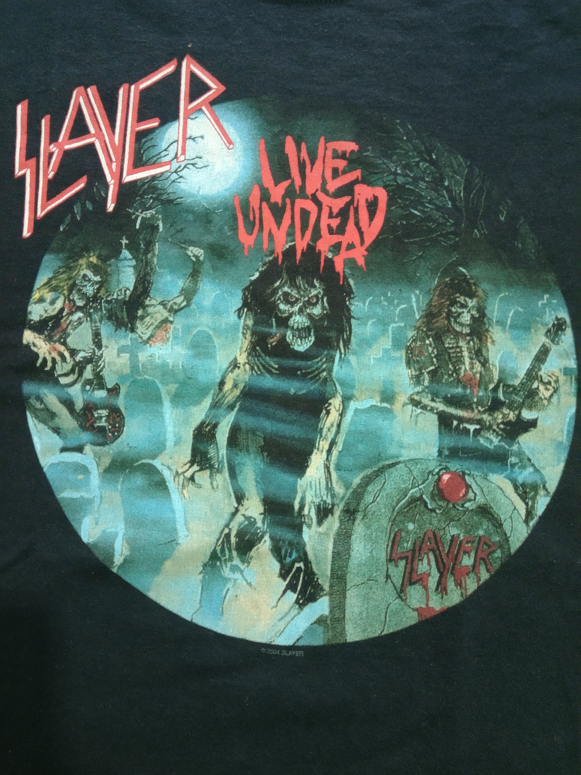 Band Tees × Slayer × Vintage SLAYER live undead Size US L / EU 52-54 / 3 - 2 Thumbnail