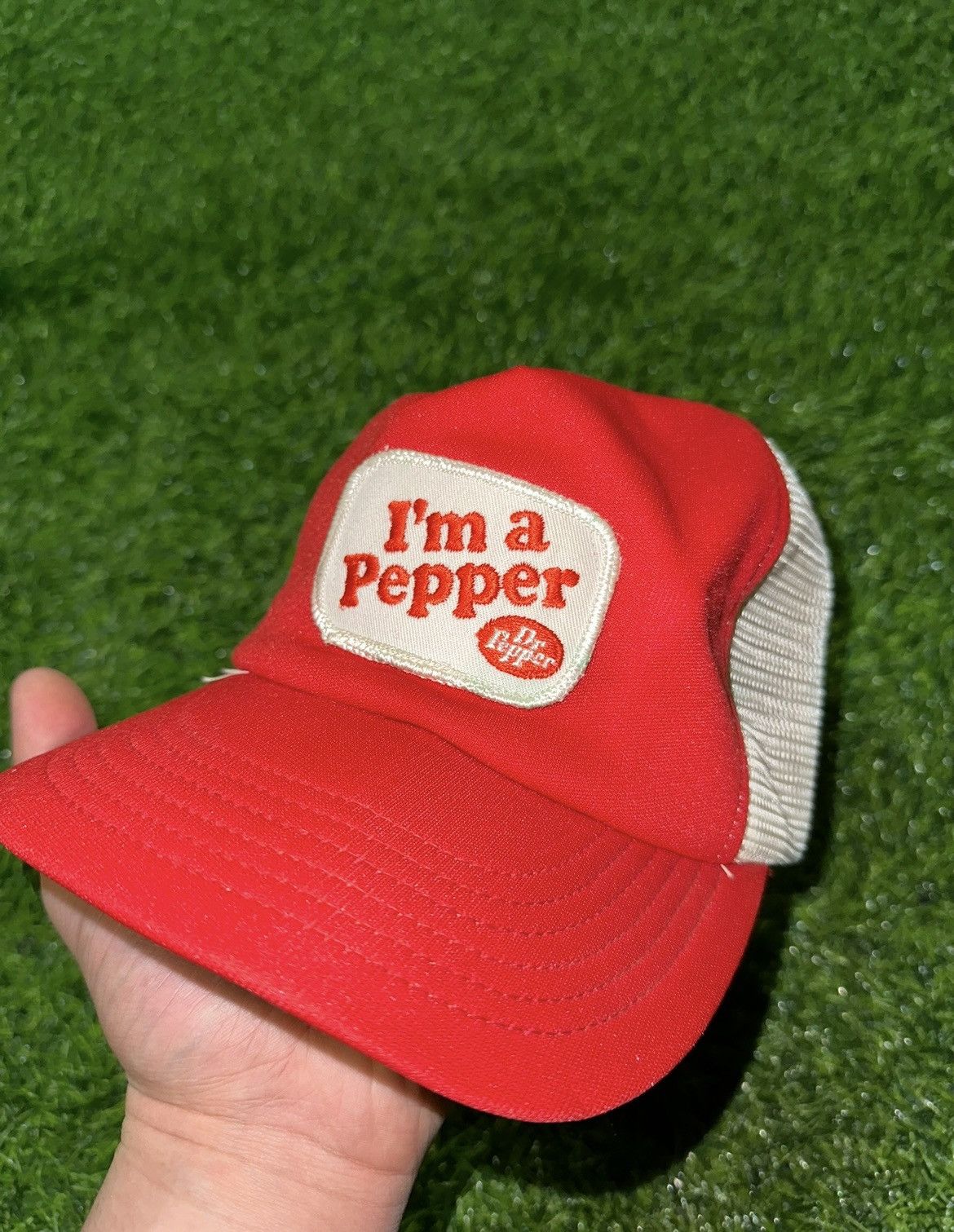 Vintage Vintage Dr Pepper I’m A Pepper Adjustable Mesh Hat Size ONE SIZE - 1 Thumbnail