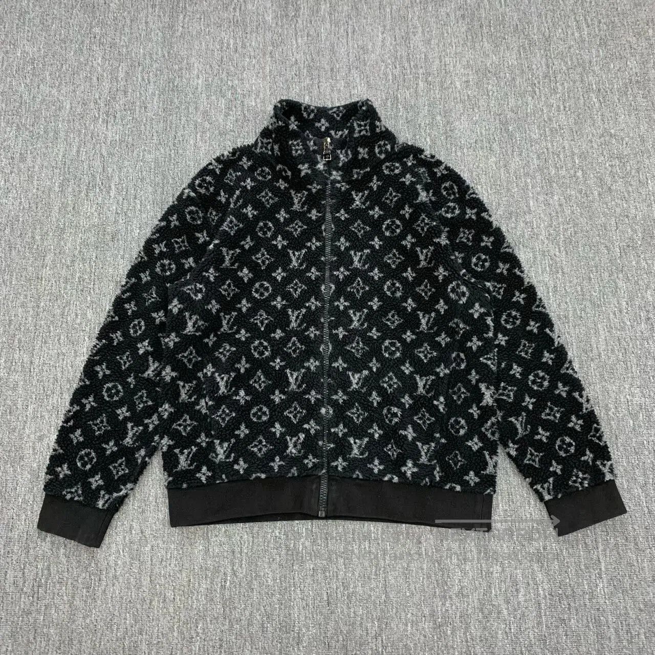 Louis Vuitton lv black monogram teddy jacket size XL. Size US XL / EU 56 / 4 - 1 Thumbnail