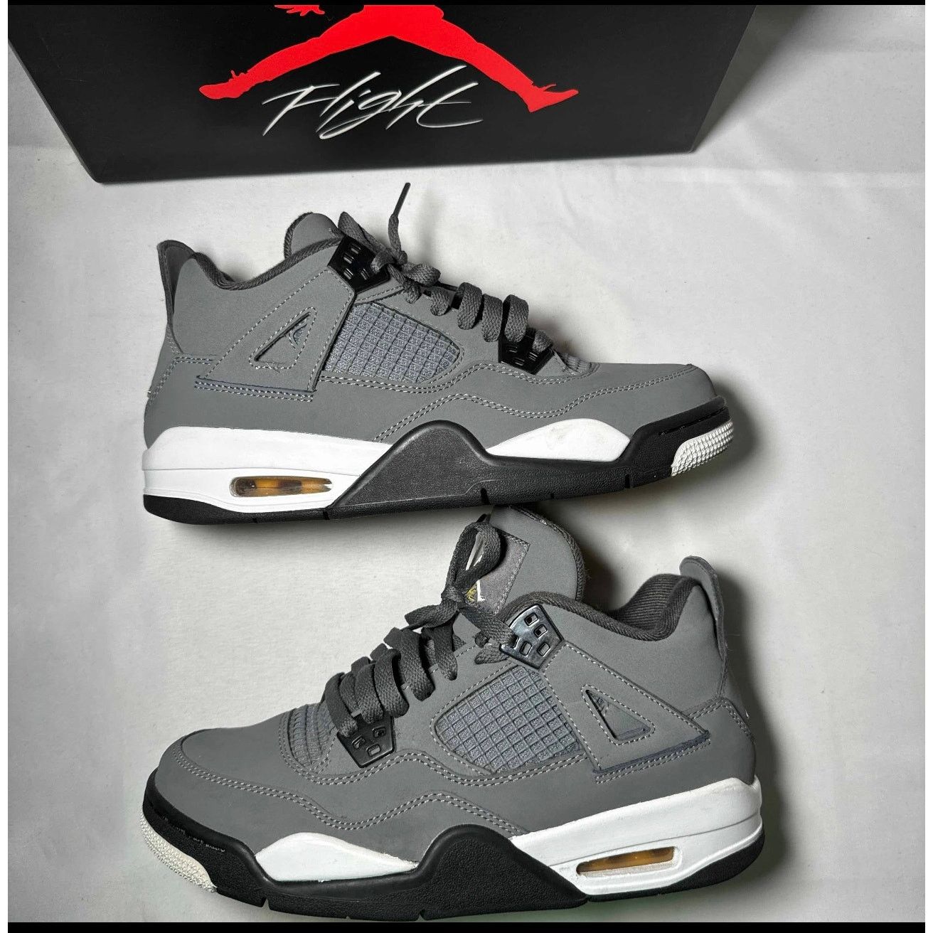 Jordan Brand × Nike Size 7 Nike Air Jordan 4 Retro GS Cool Grey 2019 Men's Shoes Size US 7 / EU 40 - 2 Thumbnail