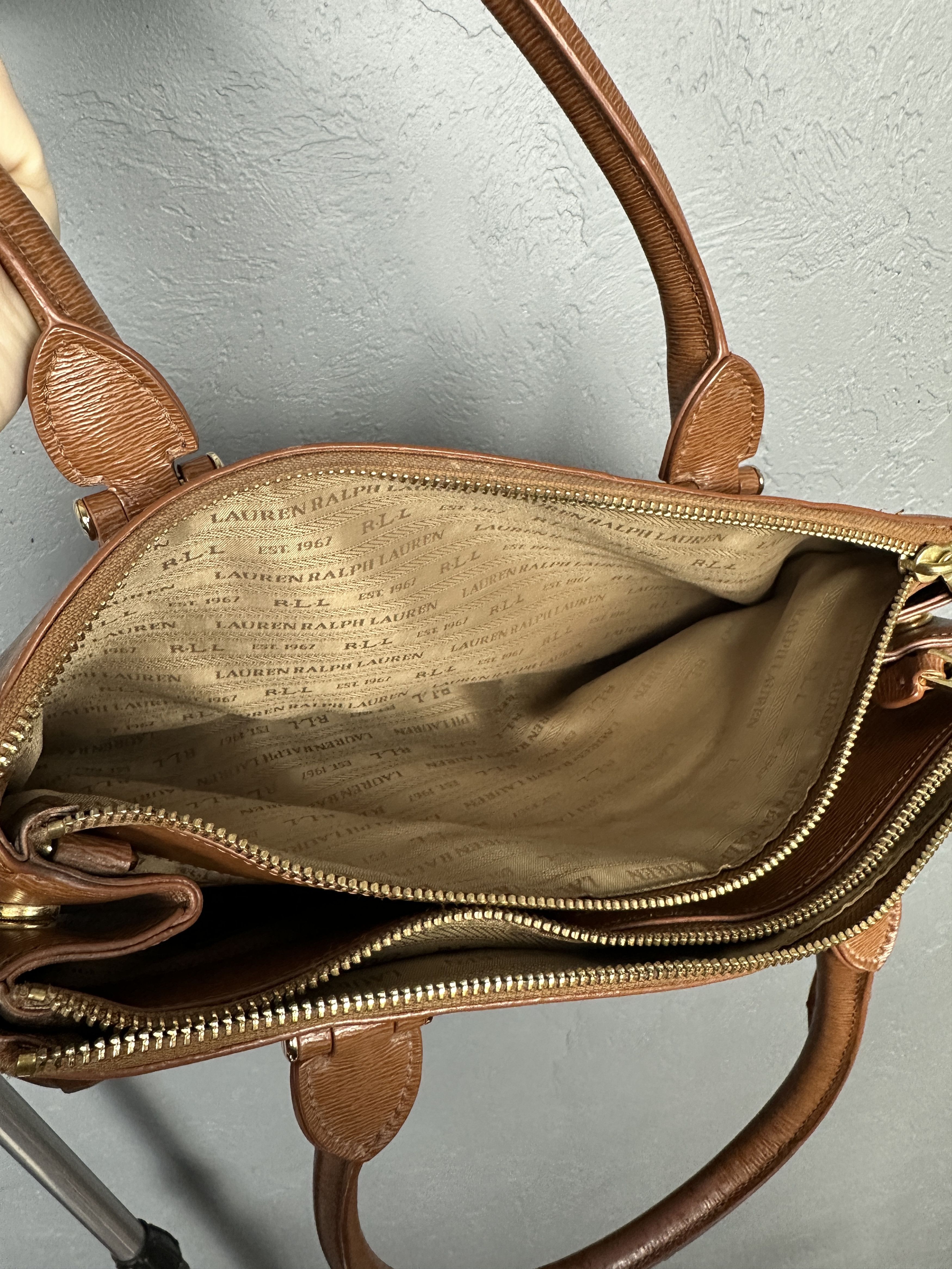 Lauren Ralph Lauren Polo Ralph Lauren Cow Leather Bag Handbag Size ONE SIZE - 9 Thumbnail