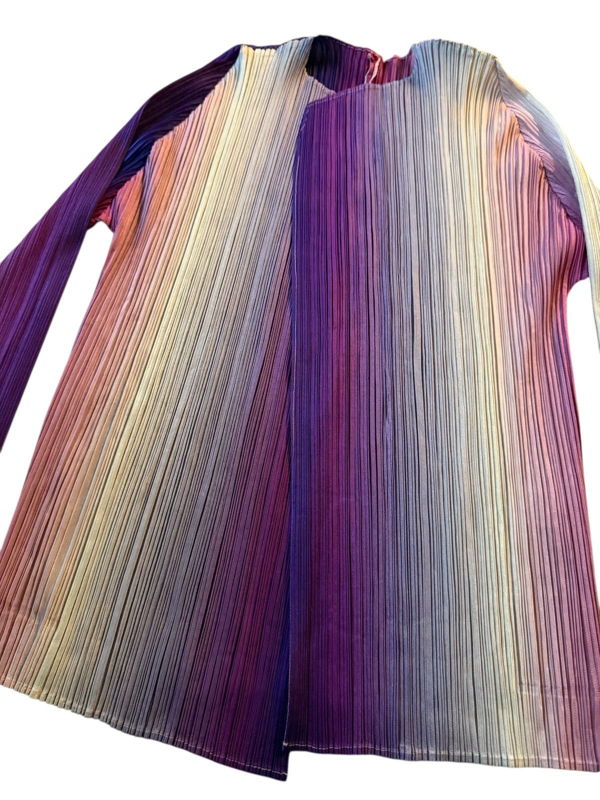 Pleats Please Issey Miyake RARE Pleats Please Issey Miyake ombré cardigan Size ONE SIZE - 3 Thumbnail