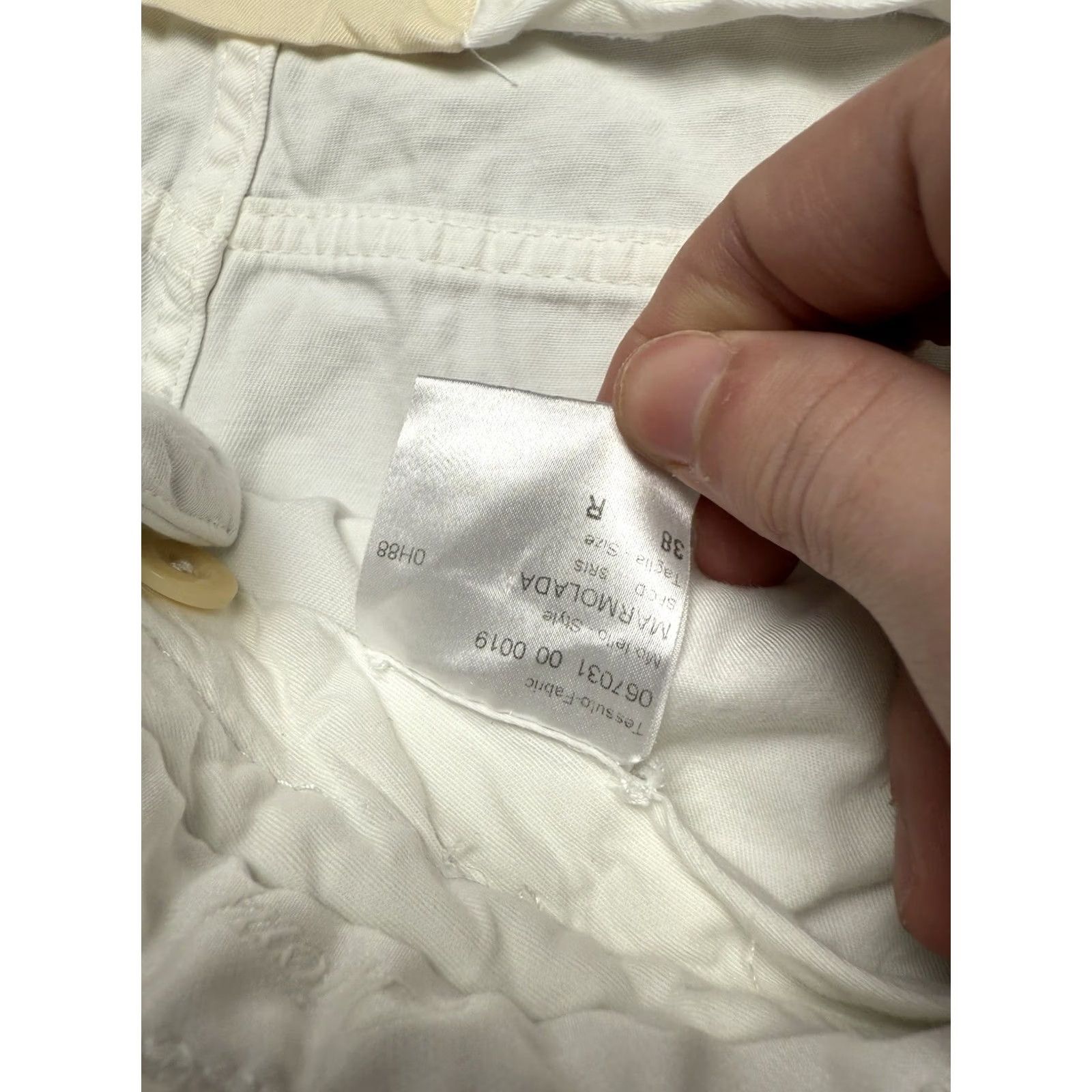 Brioni Brioni Marmolada White Denim Jeans Mens Classic 5 Pocket 36X28 Regular Inseam 28 White Cotton Denim Straight Size US 36 / EU 52 - 5 Thumbnail