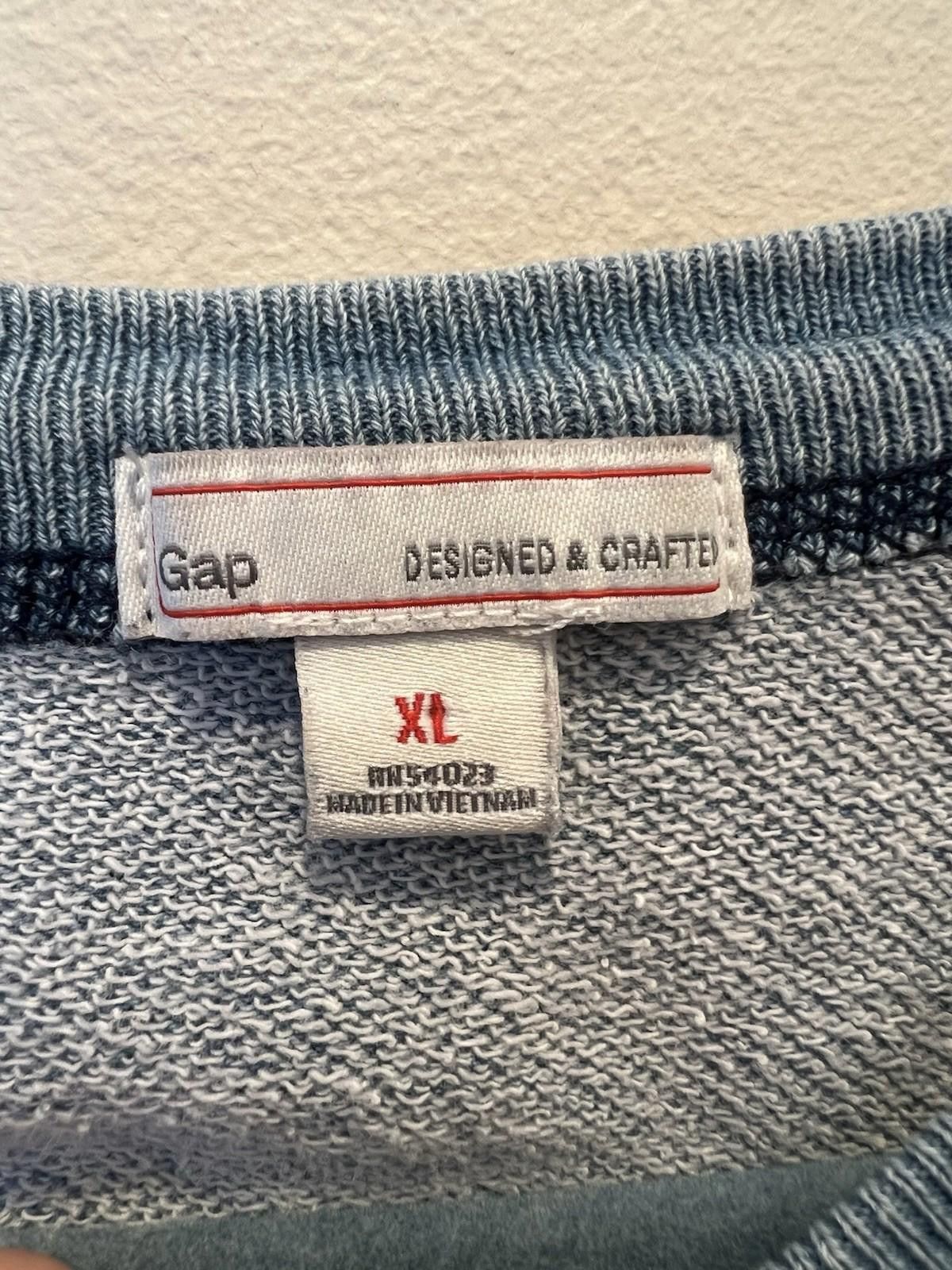 Gap GAP Blue Logo Sweatshirt Pullover Crewneck Long Sleeve XL Size XL / US 12-14 / IT 48-50 - 4 Thumbnail