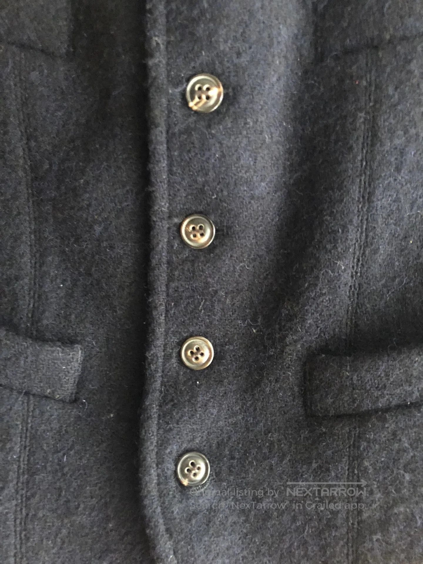 Nigel Cabourn navy wool vest by Nigel Cabourn. Size US L / EU 52-54 / 3 - 3 Thumbnail