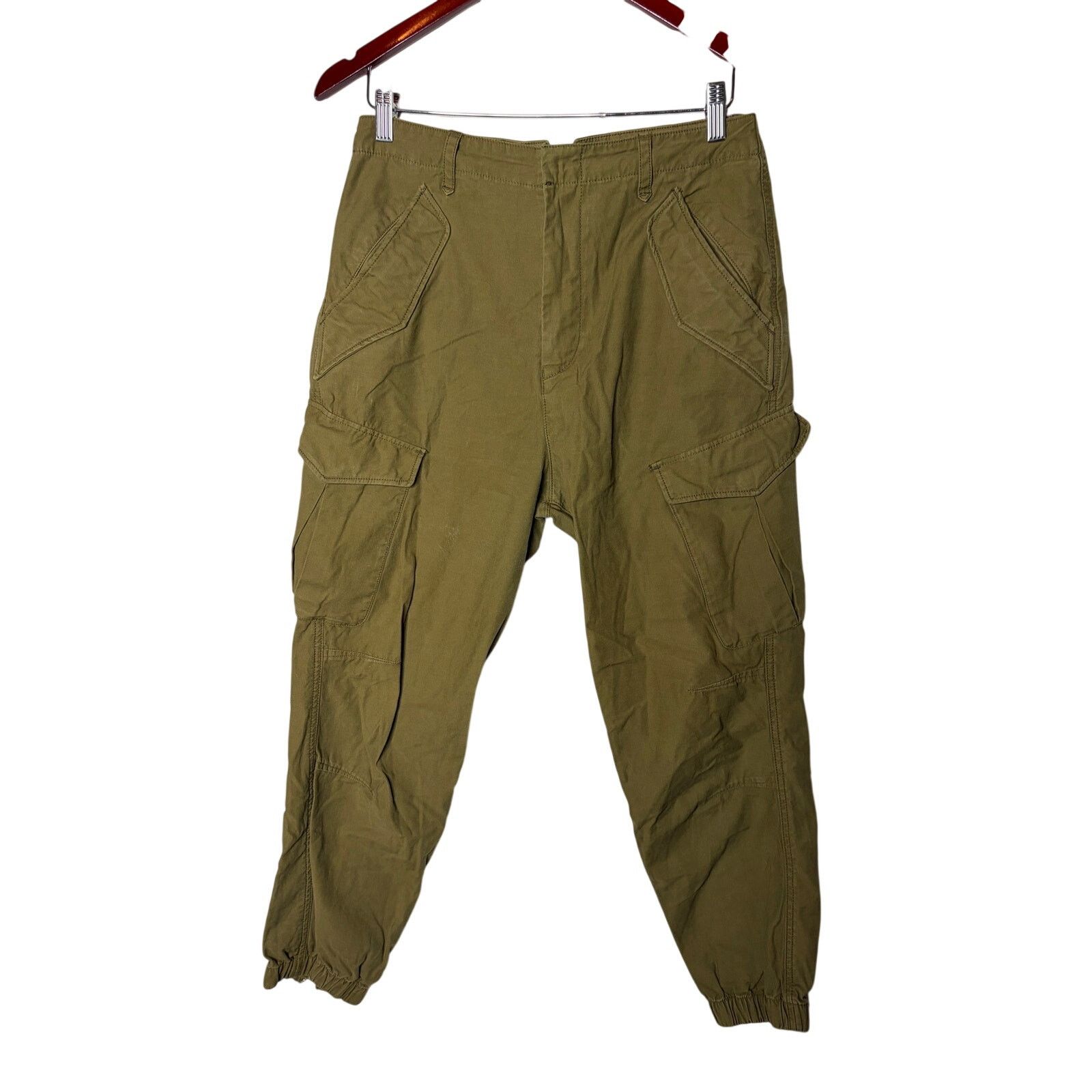 Rag & Bone Rag & Bone Field Cargo Joggers in Dark Olive Green Sz 28 Size 28" / US 6 / IT 42 - 2 Thumbnail