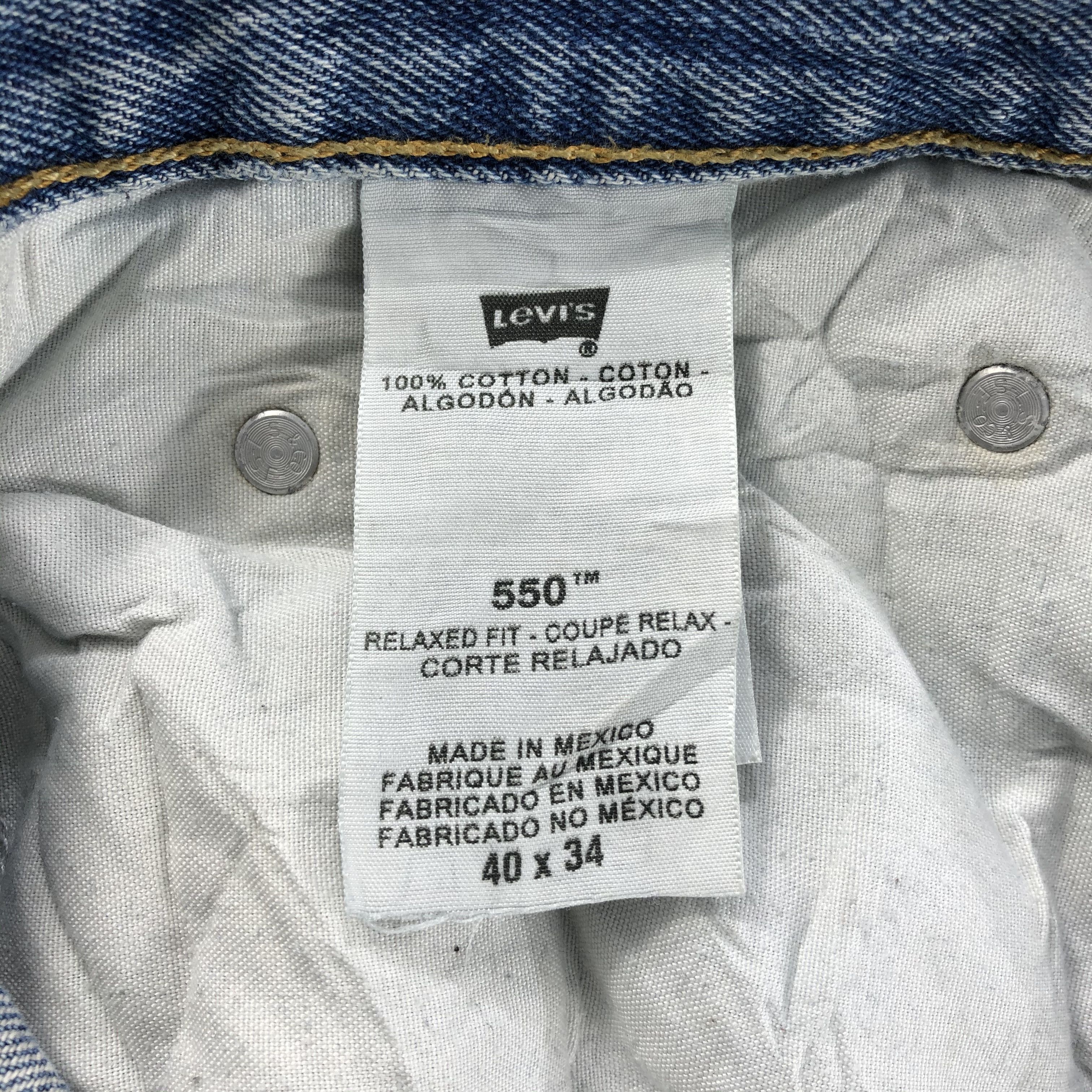 Levi's Vintage Light Wash Levis 550 Jeans-J1261 Size US 40 / EU 56 - 11 Thumbnail