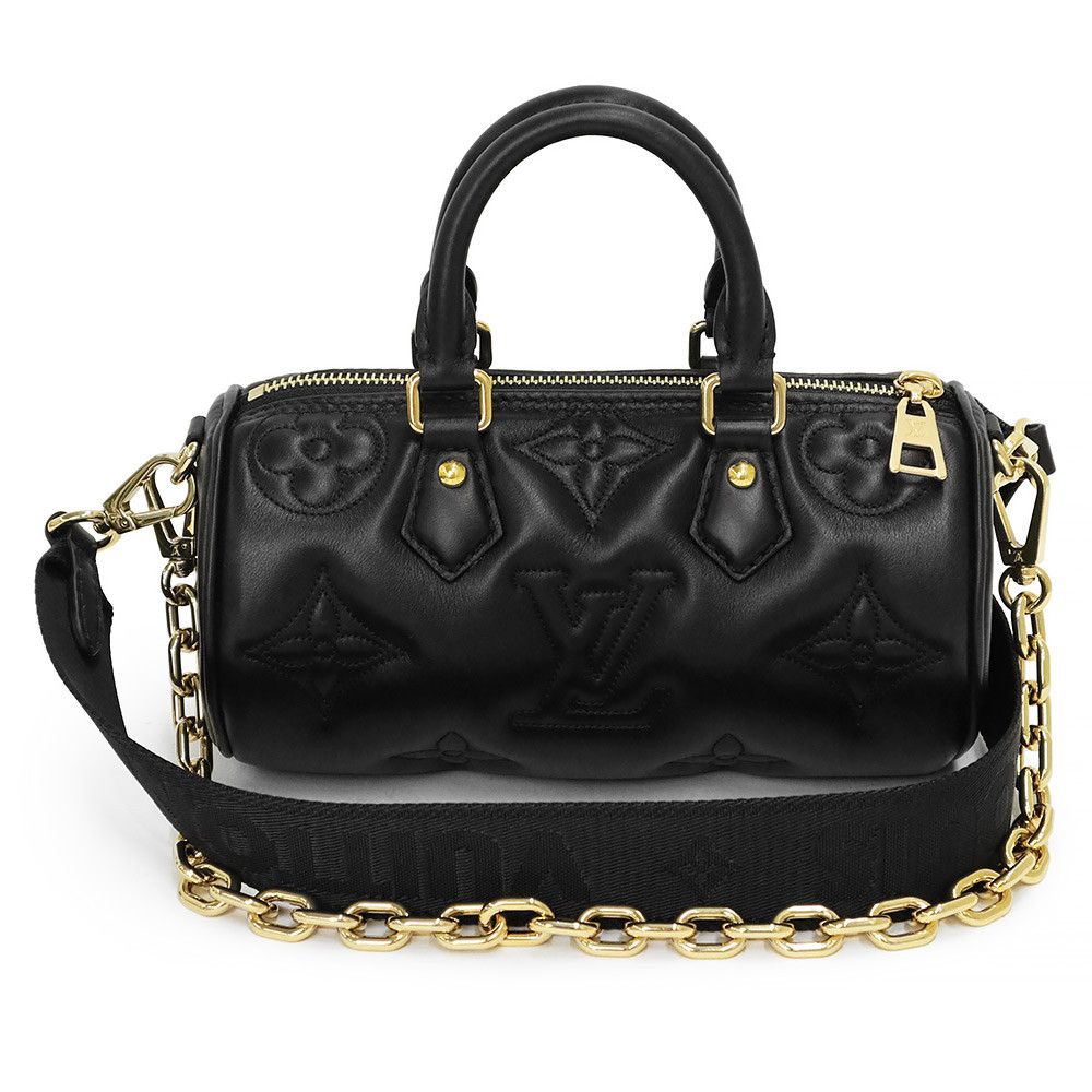 image of Louis Vuitton Papillon Bb Crossbody Chain Handbag Noir Black, Women's