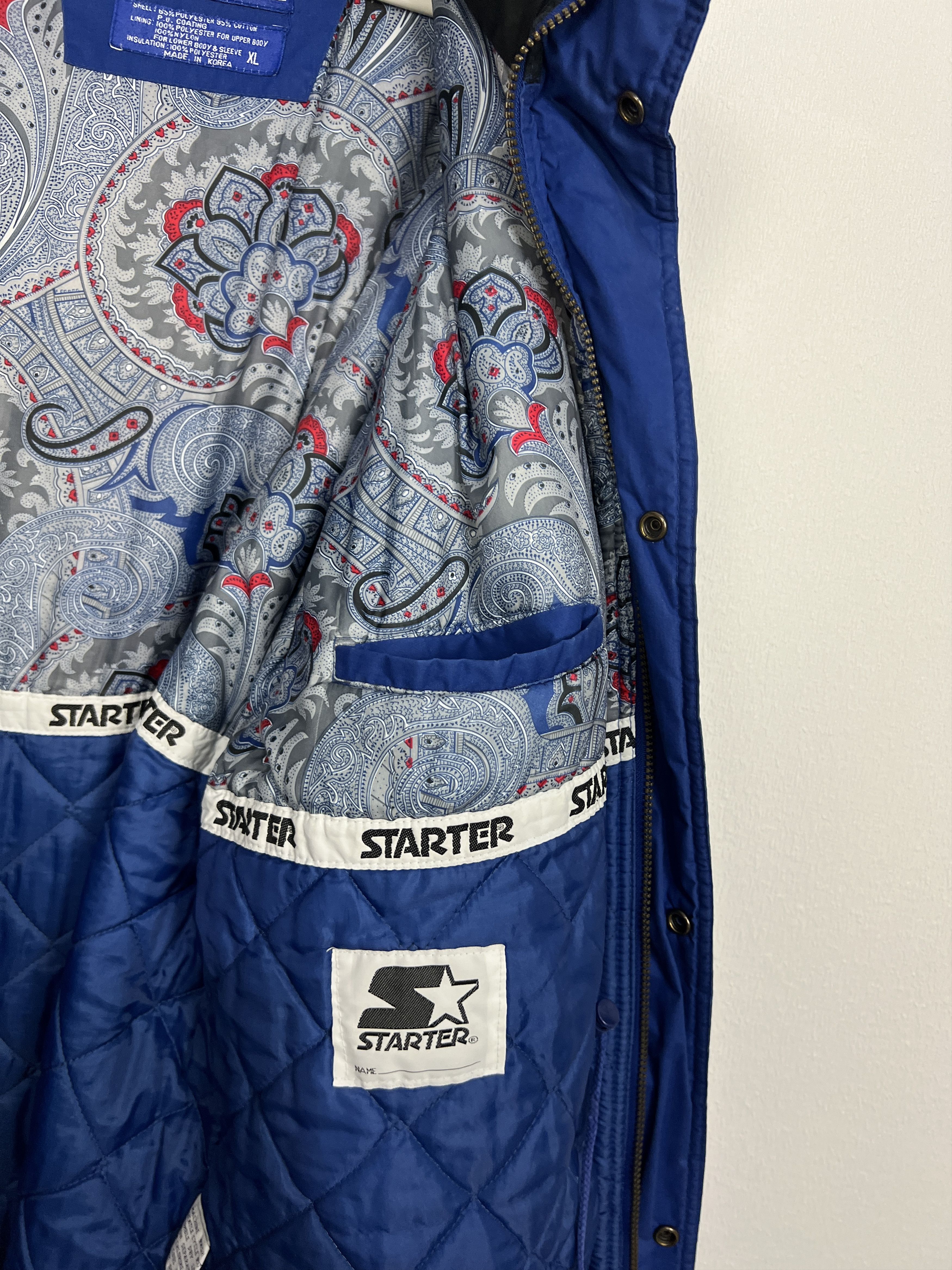 Starter Vintage 90's Buffalo Bills Padded Long Jacket NFL Rare Size US XL / EU 56 / 4 - 8 Thumbnail