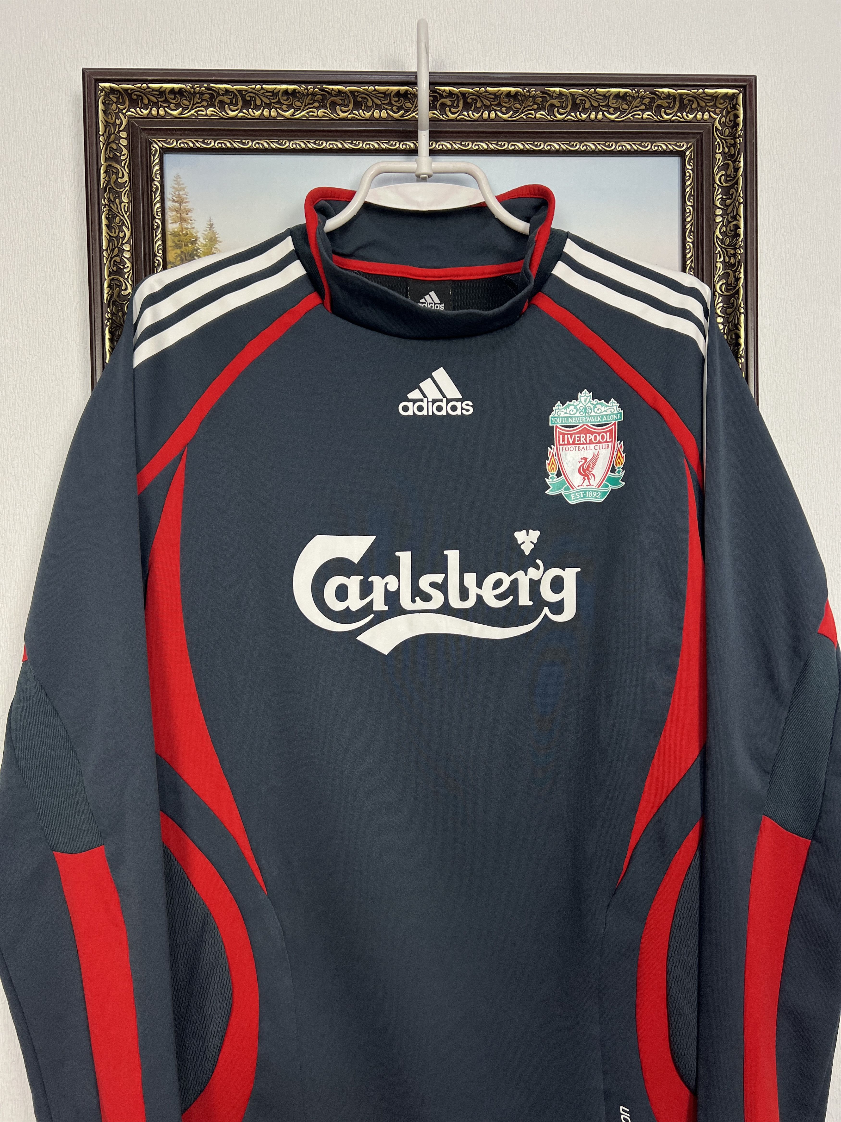 Adidas Liverpool Football Player Issue Train Sweatshirt Track Top Size US M / EU 48-50 / 2 - 2 Thumbnail