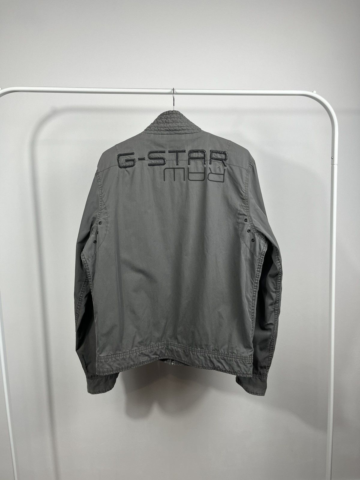G-Star G-Star RAW Utility Zip Jacket Grey Cotton Mens XL Size US XL / EU 56 / 4 - 11 Thumbnail