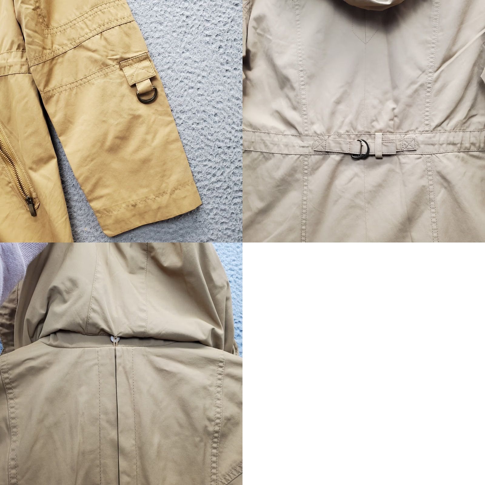 Coldwater Creek Coldwater Creek Womens Raincoat Coat S Brown Lined Removable Hood Full Zip Hooded Breathable Pockets Zip Size S / US 4 / IT 40 - 9 Thumbnail