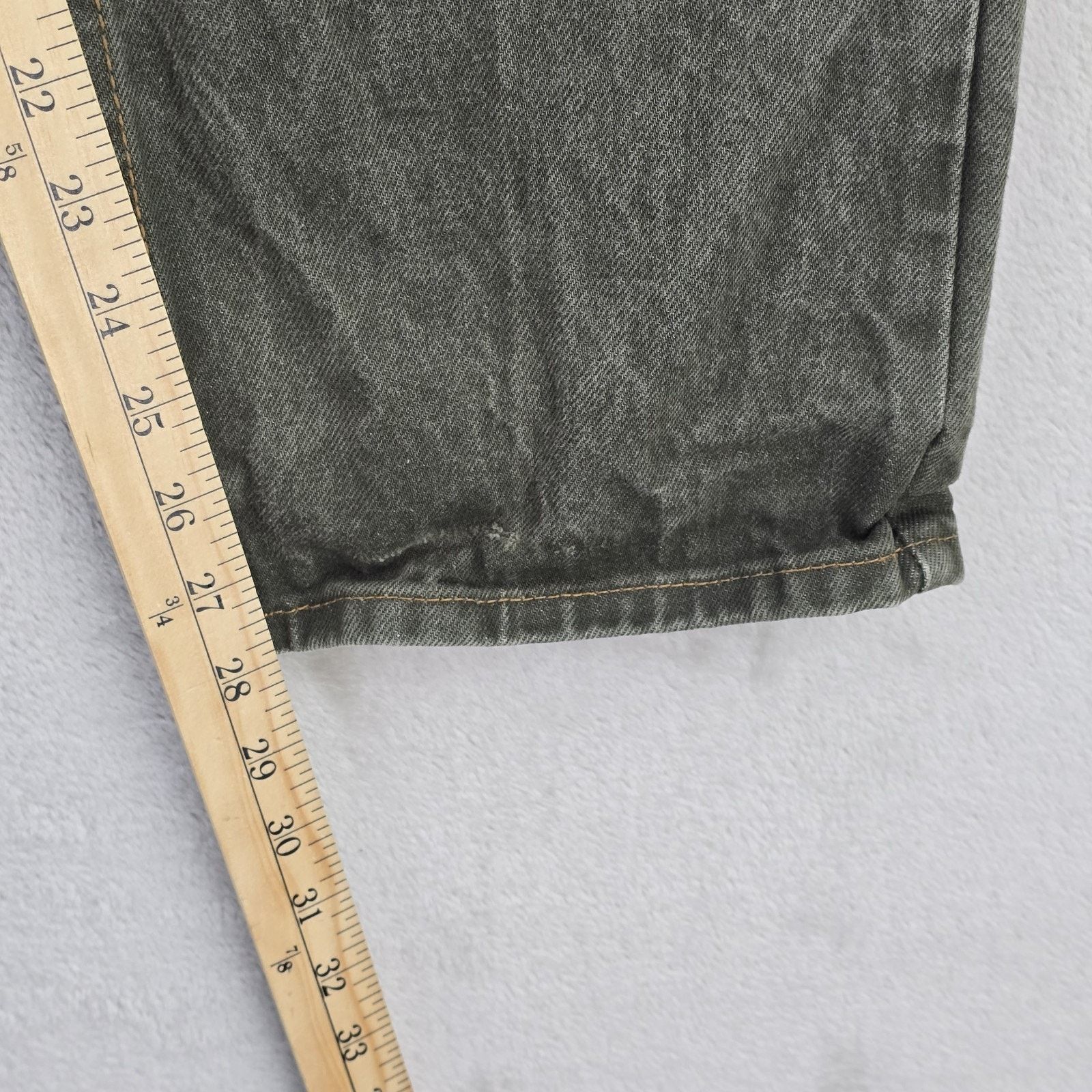 Levi's Vtg Levis 501 Jeans Mens 36x30 (Fits 34x28) Green Y2K USA Size US 34 / EU 50 - 11 Thumbnail