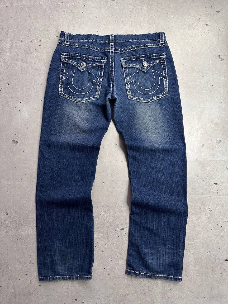True Religion True Religion Vintage Ricky Super T Blue Denim Jeans 38 Y2K Size US 38 / EU 54 - 1 Thumbnail