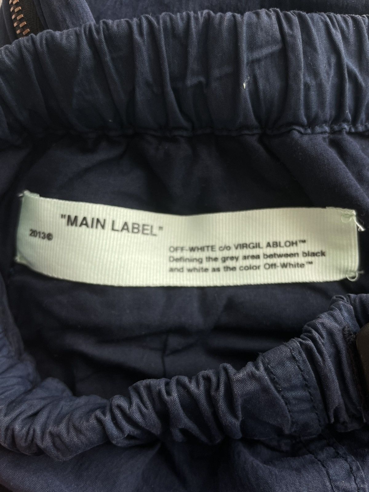 Off-White Off-White “CARGO PANT” Navy FW18 Size US 31 - 3 Thumbnail