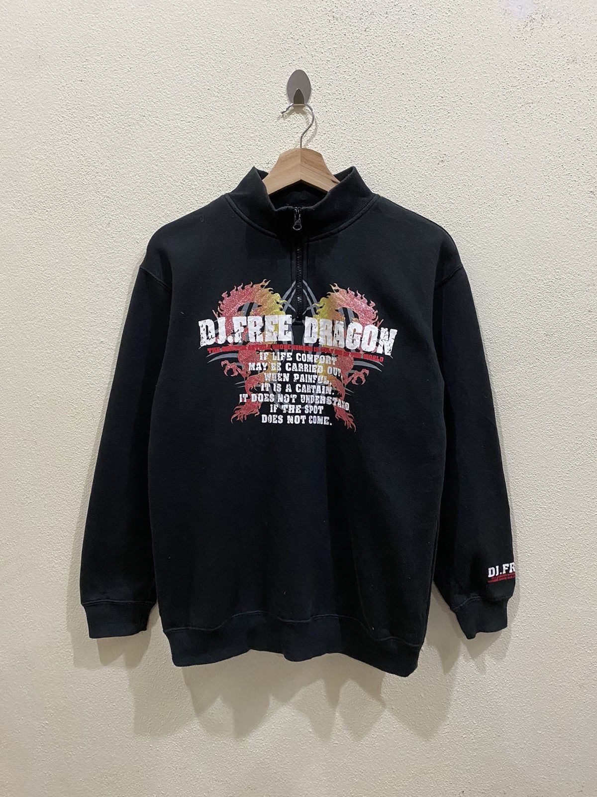 Japanese Brand Dj Free Dragon Big Logo Sweatshirt Size US S / EU 44-46 / 1 - 2 Thumbnail