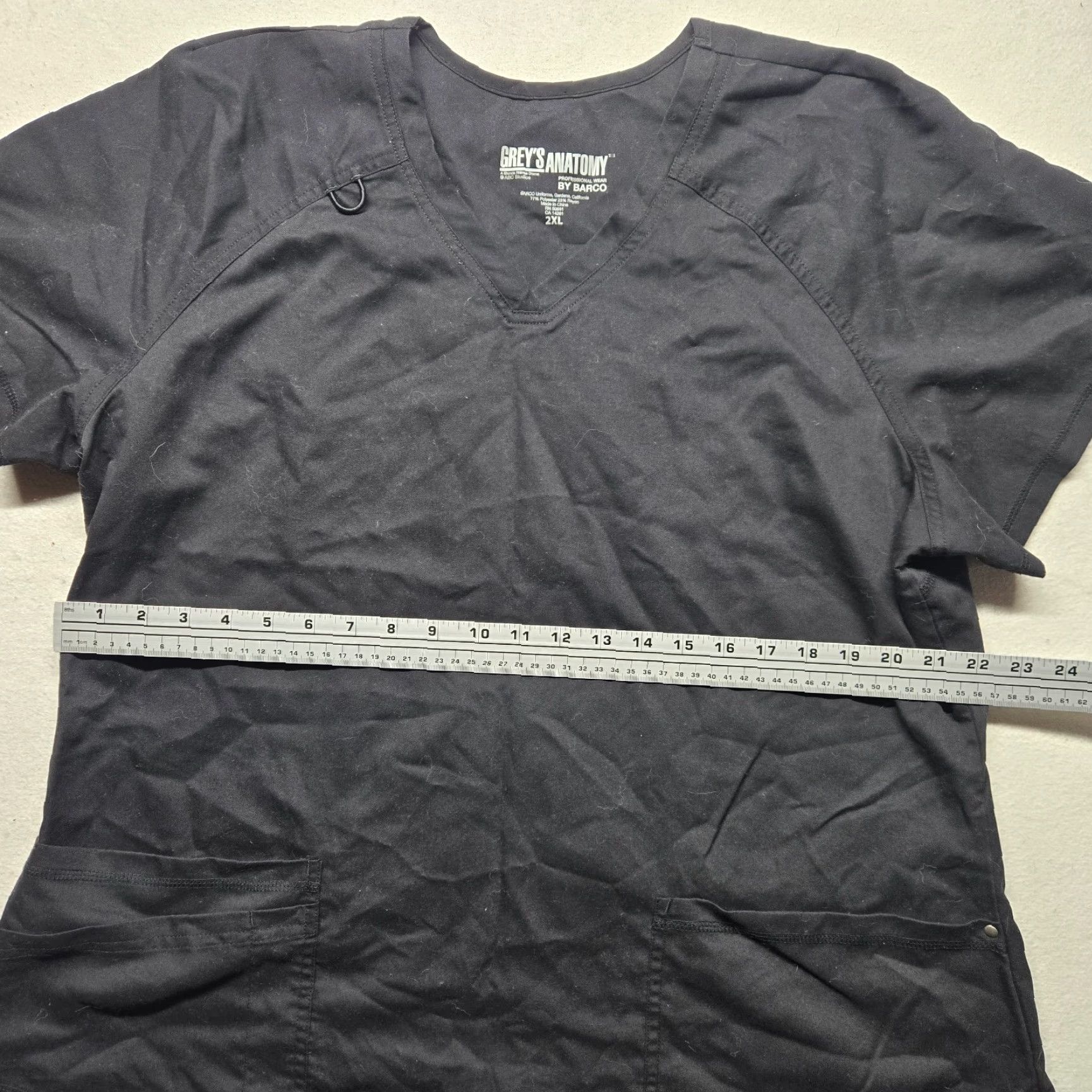 Vintage Greys Anatomy by Barco Black Active Scrub Top Shirt Women 2XL Adult Black Apparel Womens Grey's Anatomy Scrub Top Size XXL / US 16-18 / IT 52-54 - 3 Thumbnail