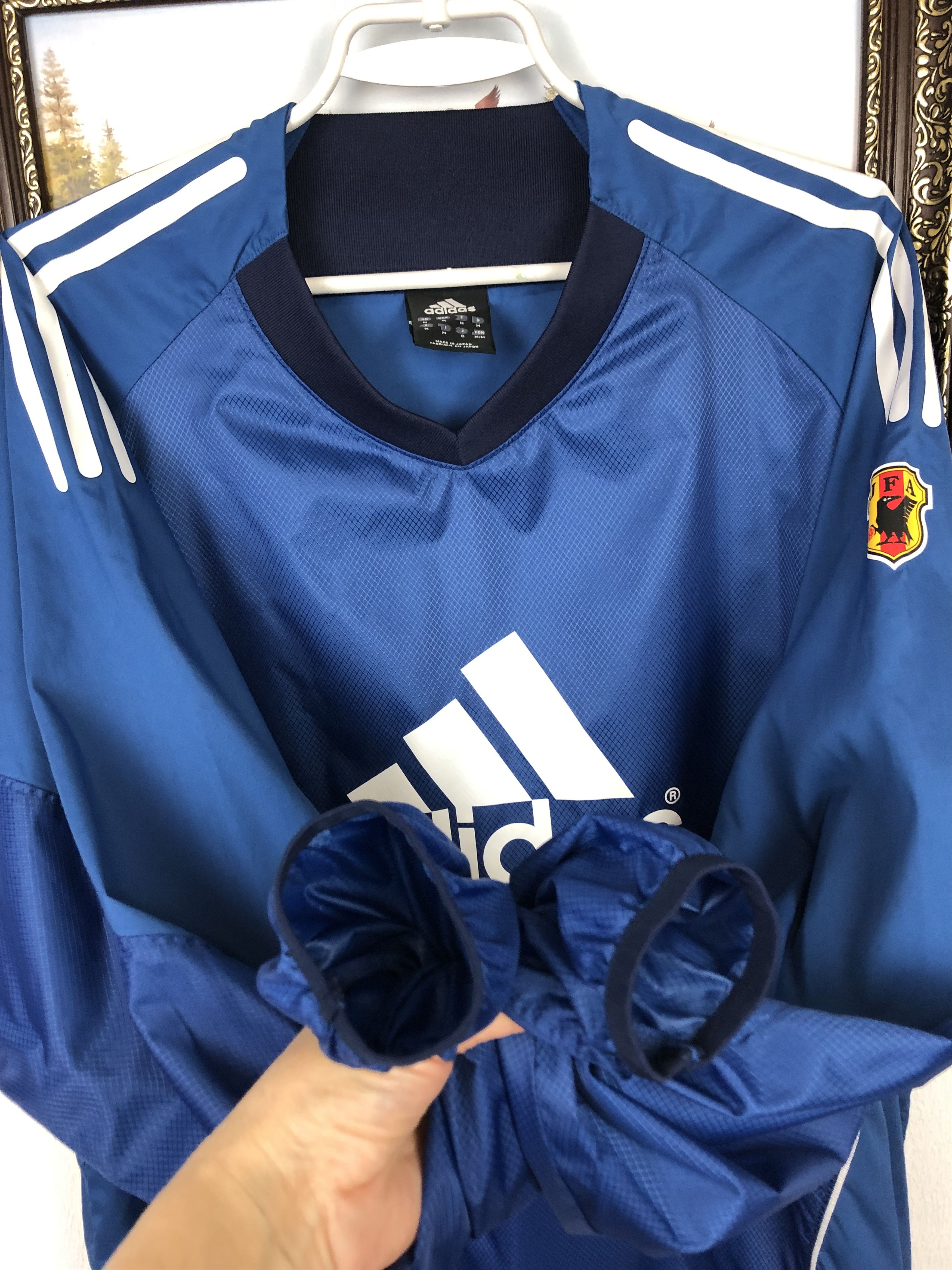 Adidas Vintage Adidas Japan Football Jacket Soccer National Team Size US M / EU 48-50 / 2 - 6 Thumbnail