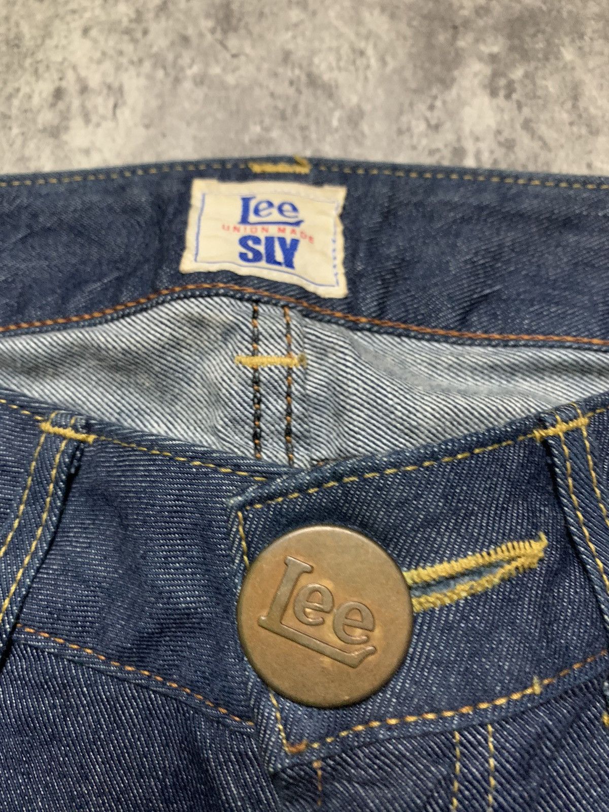 Hysteric Glamour Y2K Lee x Sly Japanese Super Flare Deep Indigo Raw Denim Size 26" / US 2 / IT 38 - 5 Thumbnail